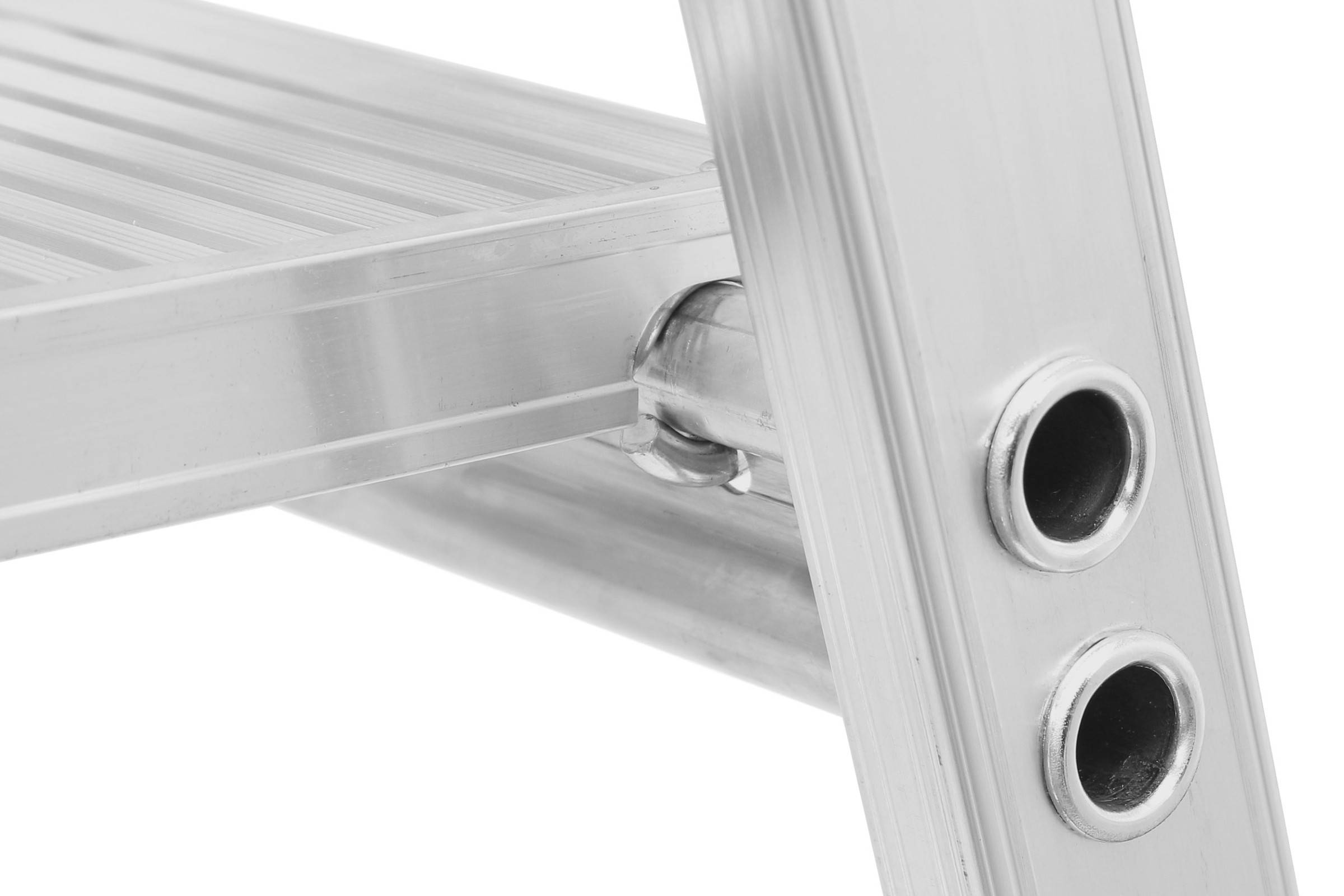 Hymer Stufenstehleiter mit Plattform und Rollen 6 Stufen