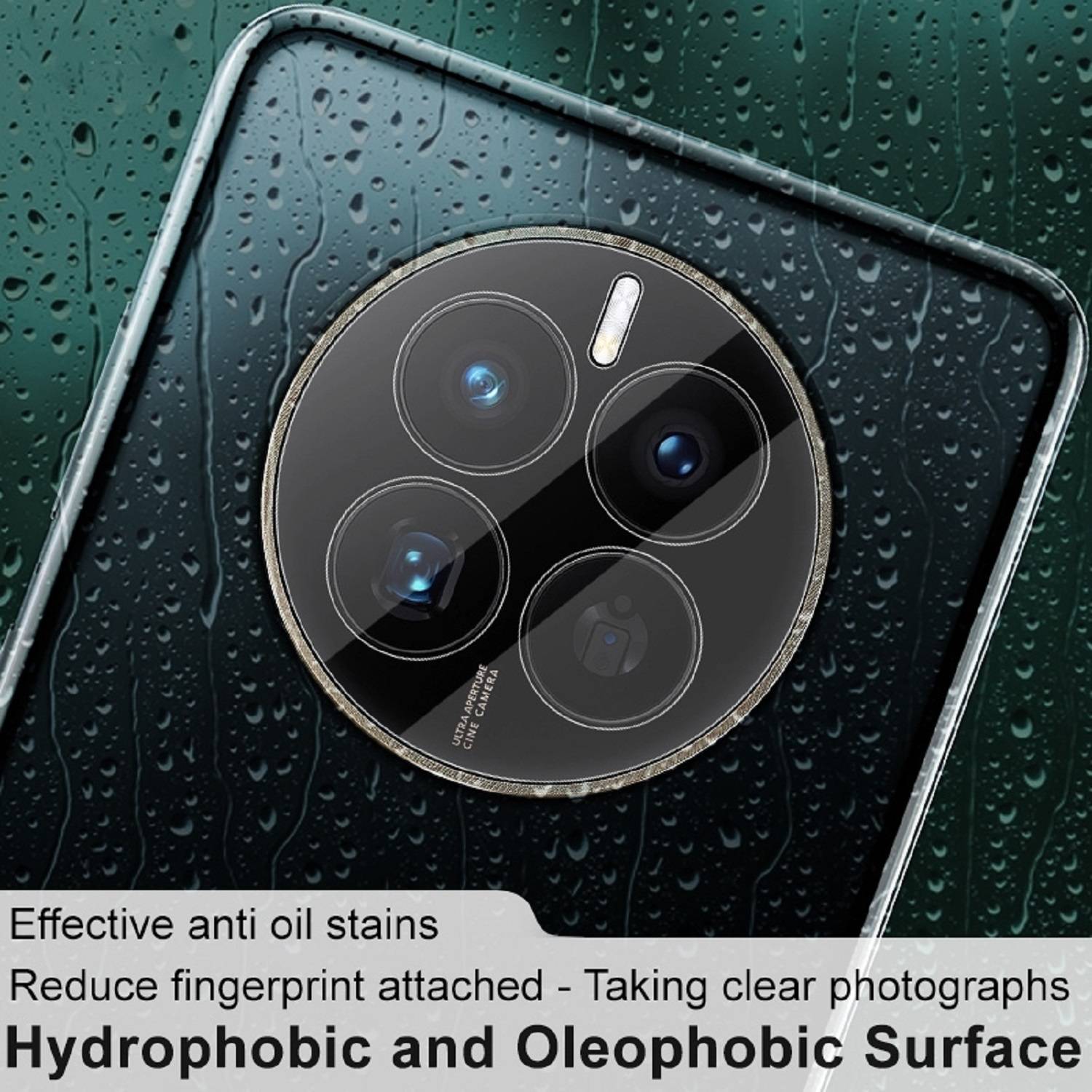 2x Kamera 9H Panzerhartglas für Huawei Mate 50 Pro 3D KLAR ECHTES TEMPERED Panzerglas Kameraglas Kamerhartglas Kameraschutzglas Schutzglas