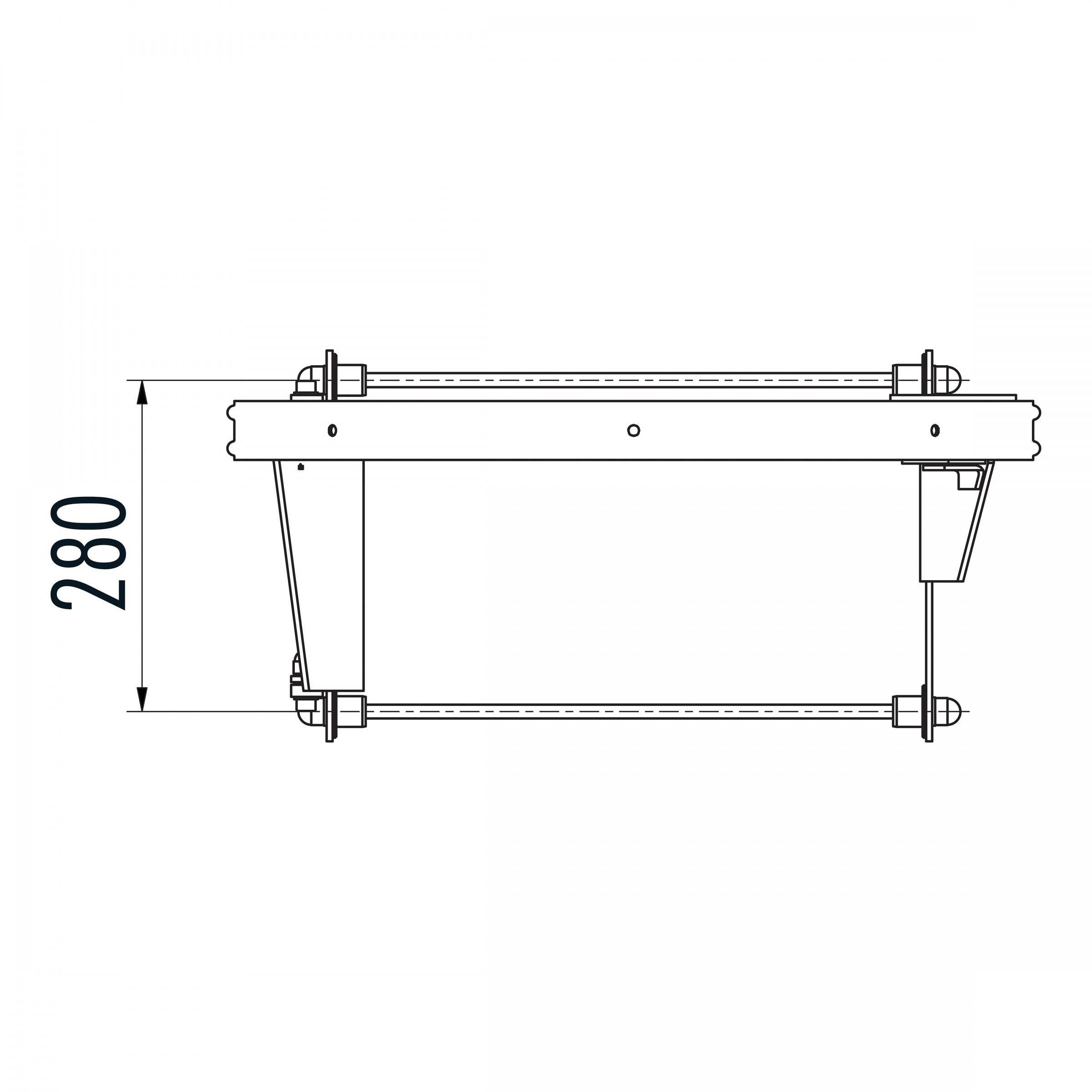 Hailo Schwenkverschluss DIN Aluminium, rechts für Vorhängeschloss