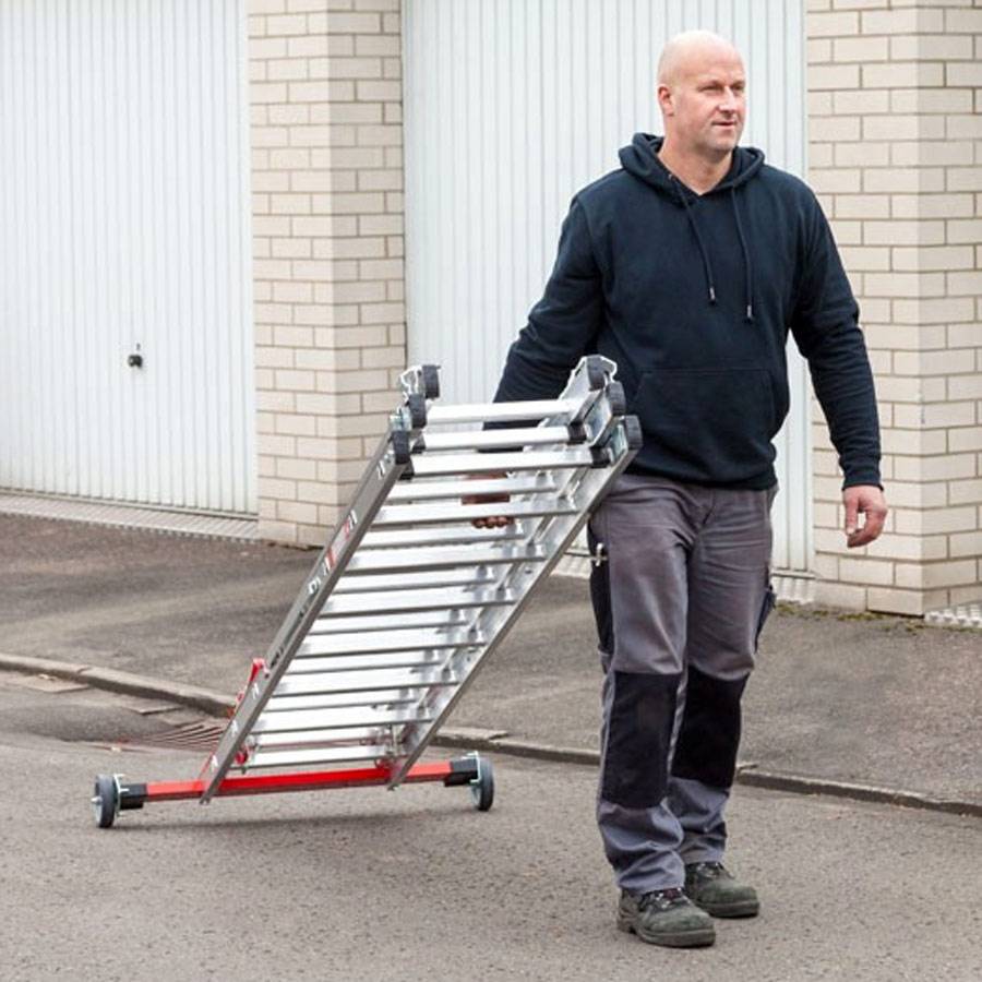 Euroline Premium 30778 Mehrzweckleiter 3-teilig 3x6 Sprossen