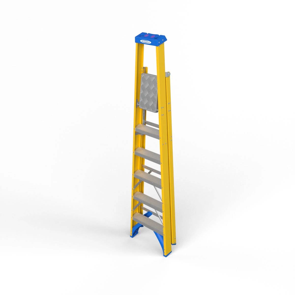Werner GFK Kunststoff Stufenstehleiter 4 Stufen