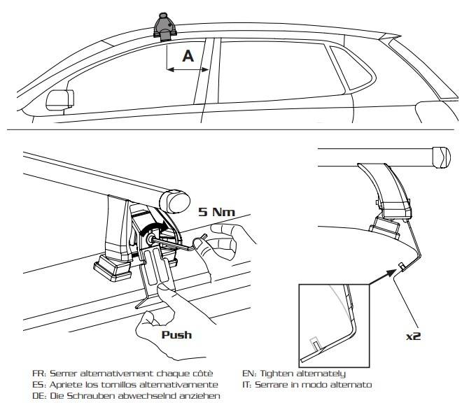 2x VDP Fahrradträger ALU Premium + Dachträger VDP EVO Stahl kompatibel mit für Audi Q2 (GA) 5 Türer ab 2017