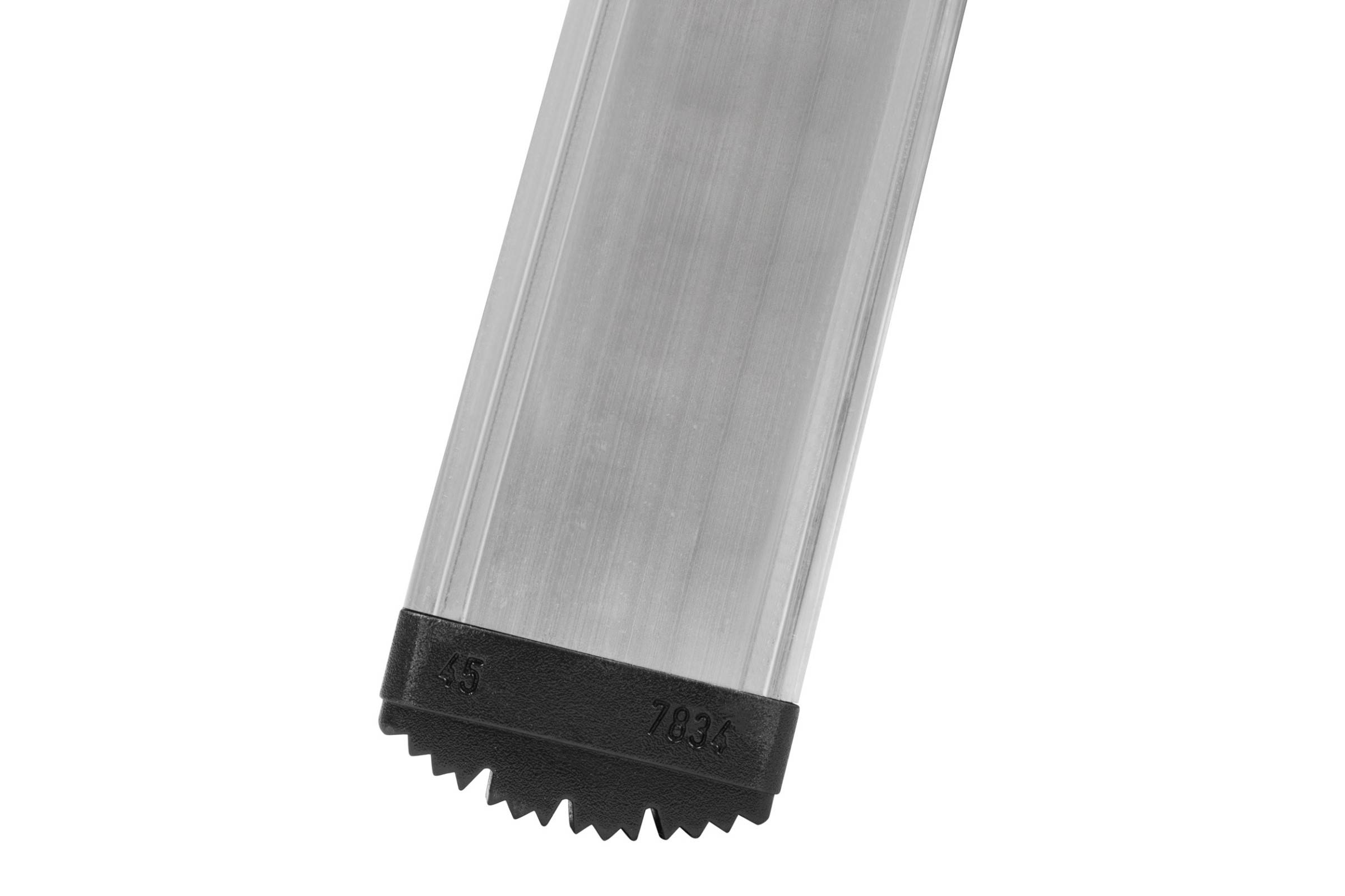 Hymer Plattformleiter mit beidseitigem Handlauf und 4 schwenkbare Federrollen 6 Stufen