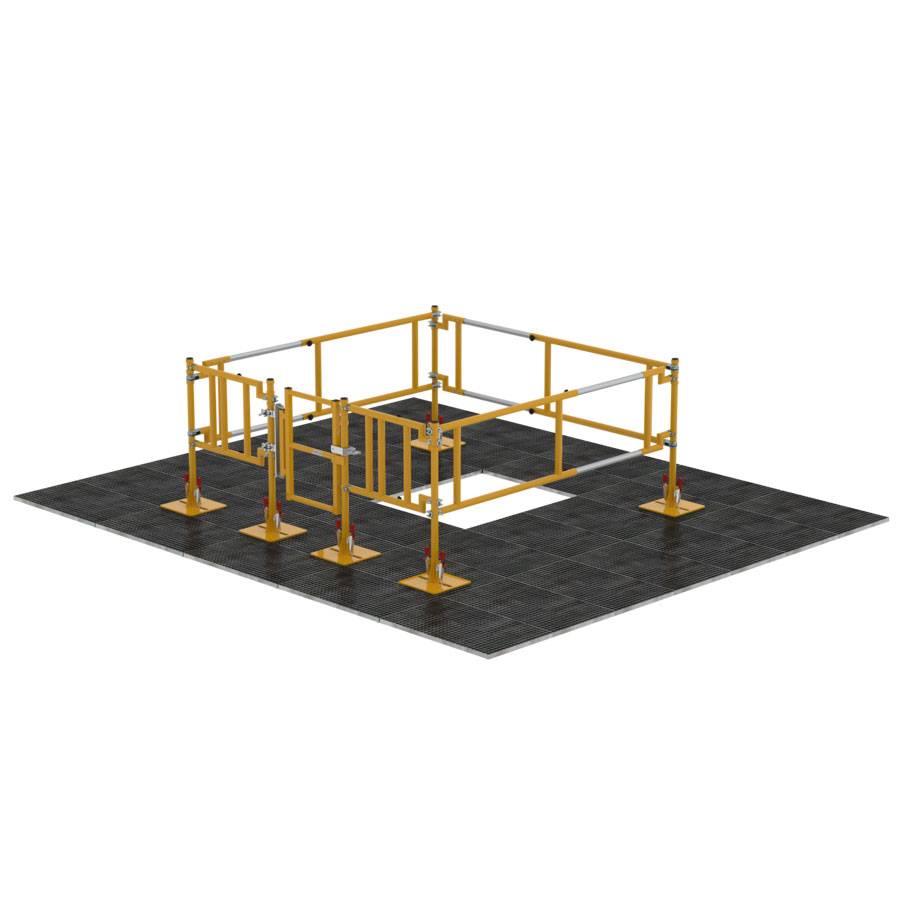 Munk FlexxGuard Sicherheitsgeländer teleskopierbar im Baukastensystem 900-1200mm