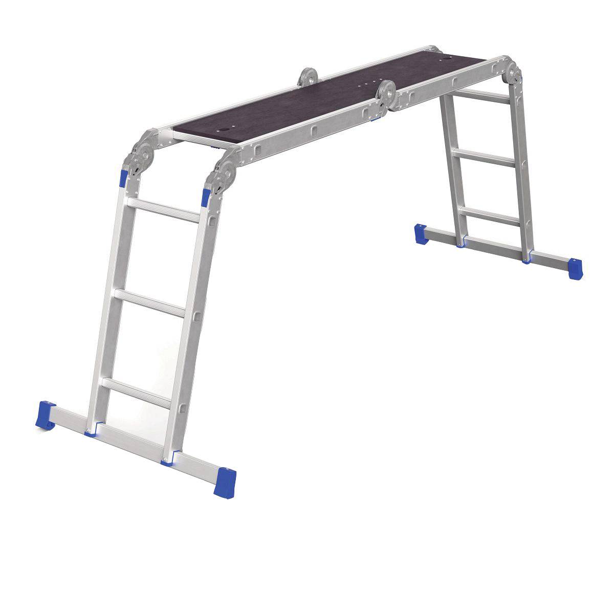 Werner Vielzweckleiter 4-teilig mit Plattform