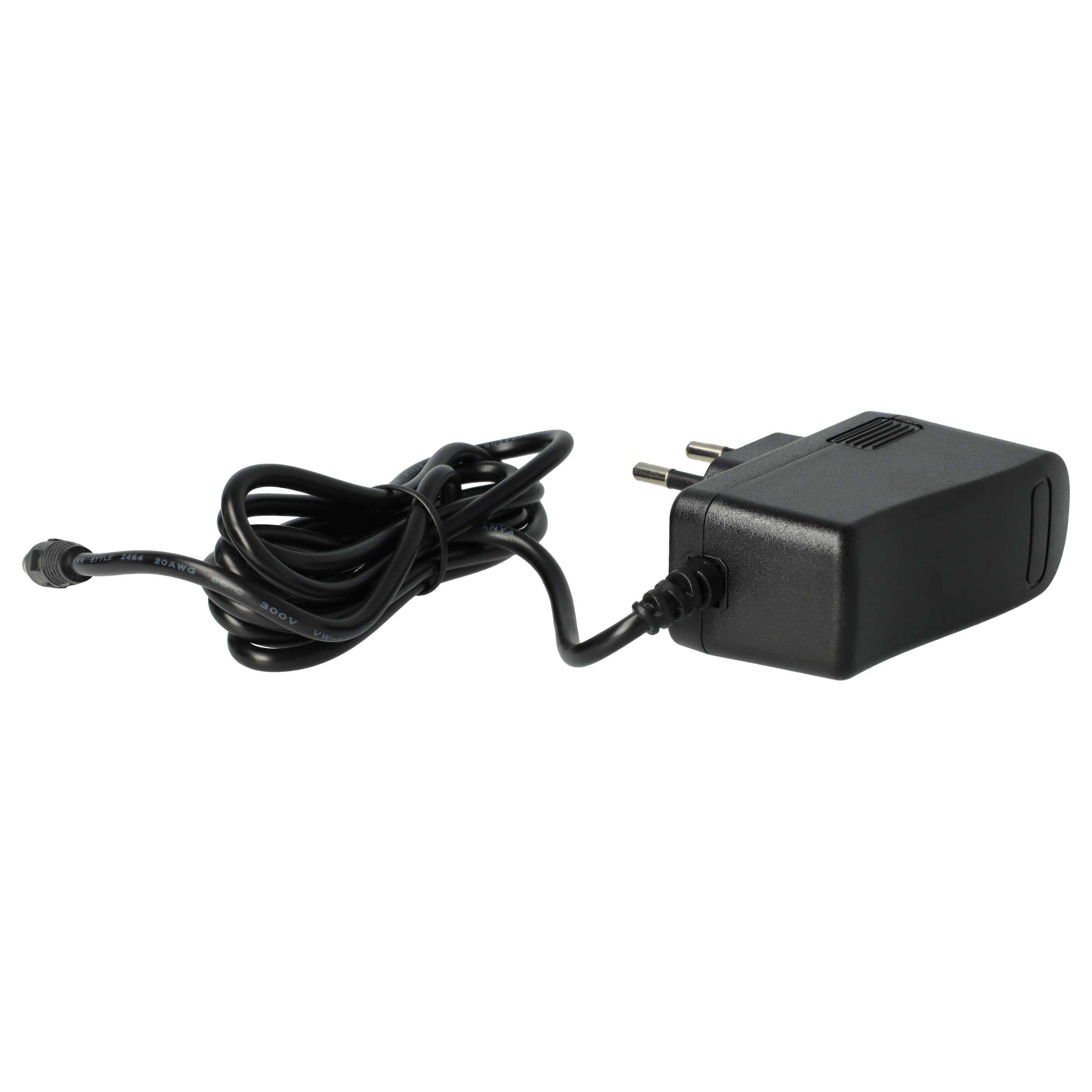 vhbw 220V Netzteil Ladegerät Ladekabel 10W (5V/2A) mit Rundstecker kompatibel mit Laufwerke, Festplatten, Player, Akku, Ladestation, Trafos, Switch
