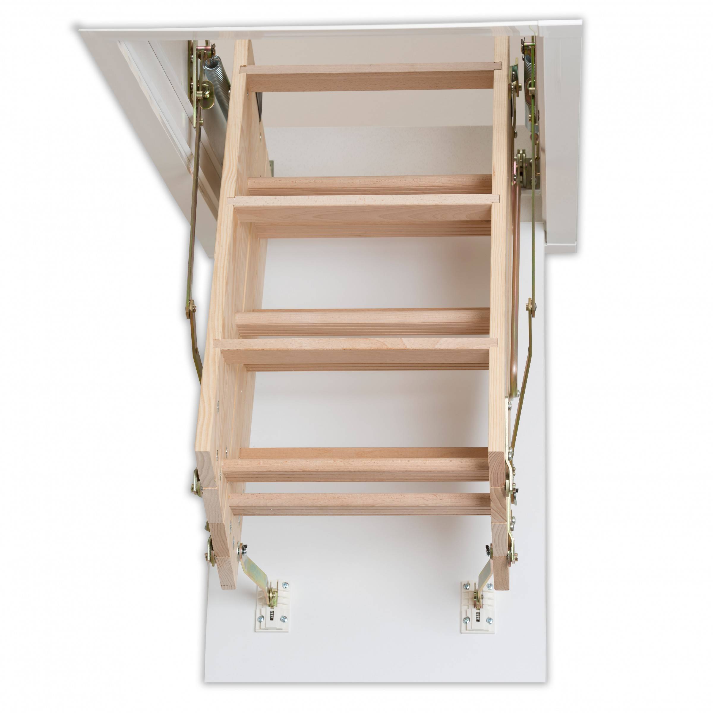 Dolle Bodentreppe clickFIX® 4-teilig bis 274cm Raumhöhe mit U-Wert 0,49 Deckenöffnung 110x60cm