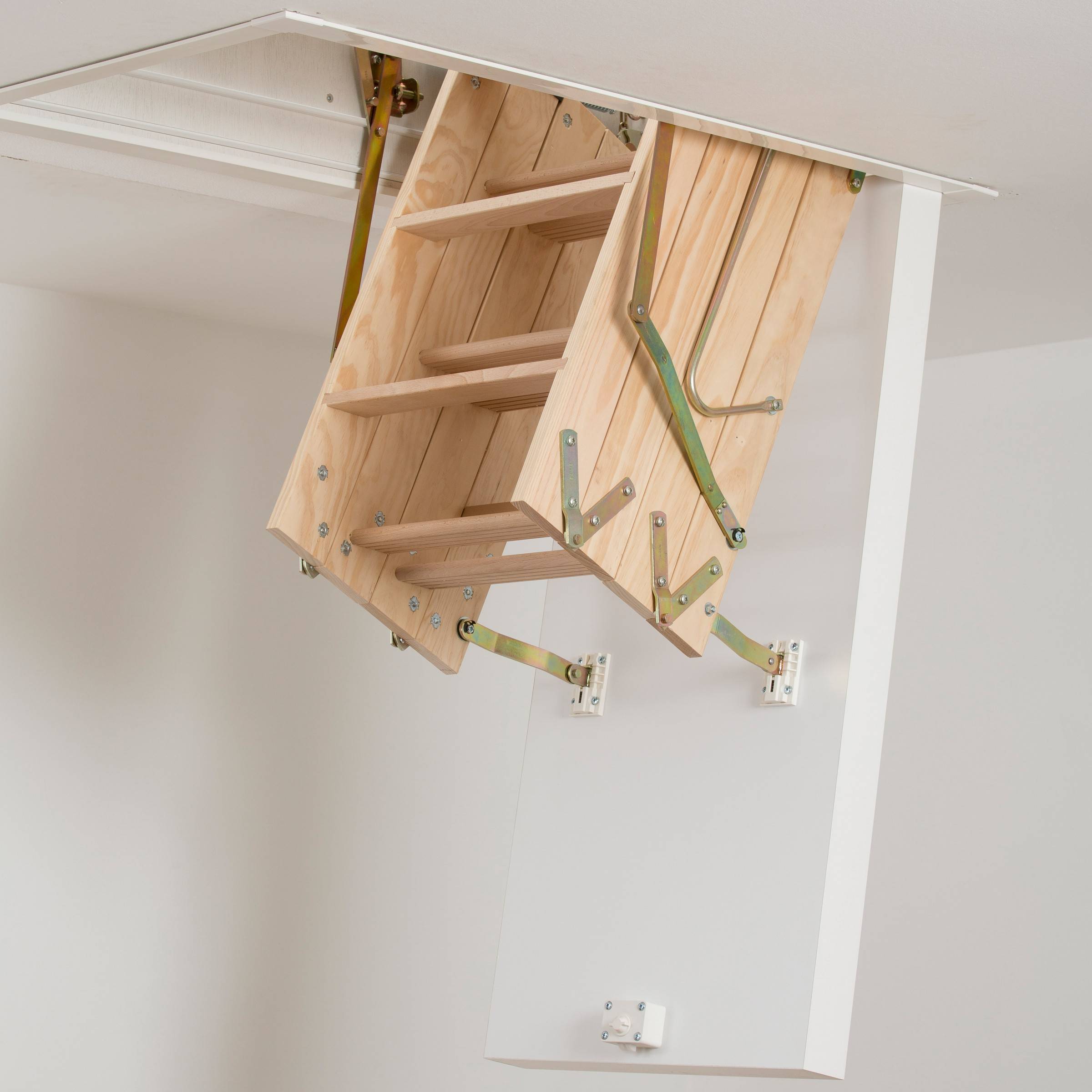 Dolle Bodentreppe clickFIX® 4-teilig bis 274cm Raumhöhe mit U-Wert 0,49 Deckenöffnung 110x60cm