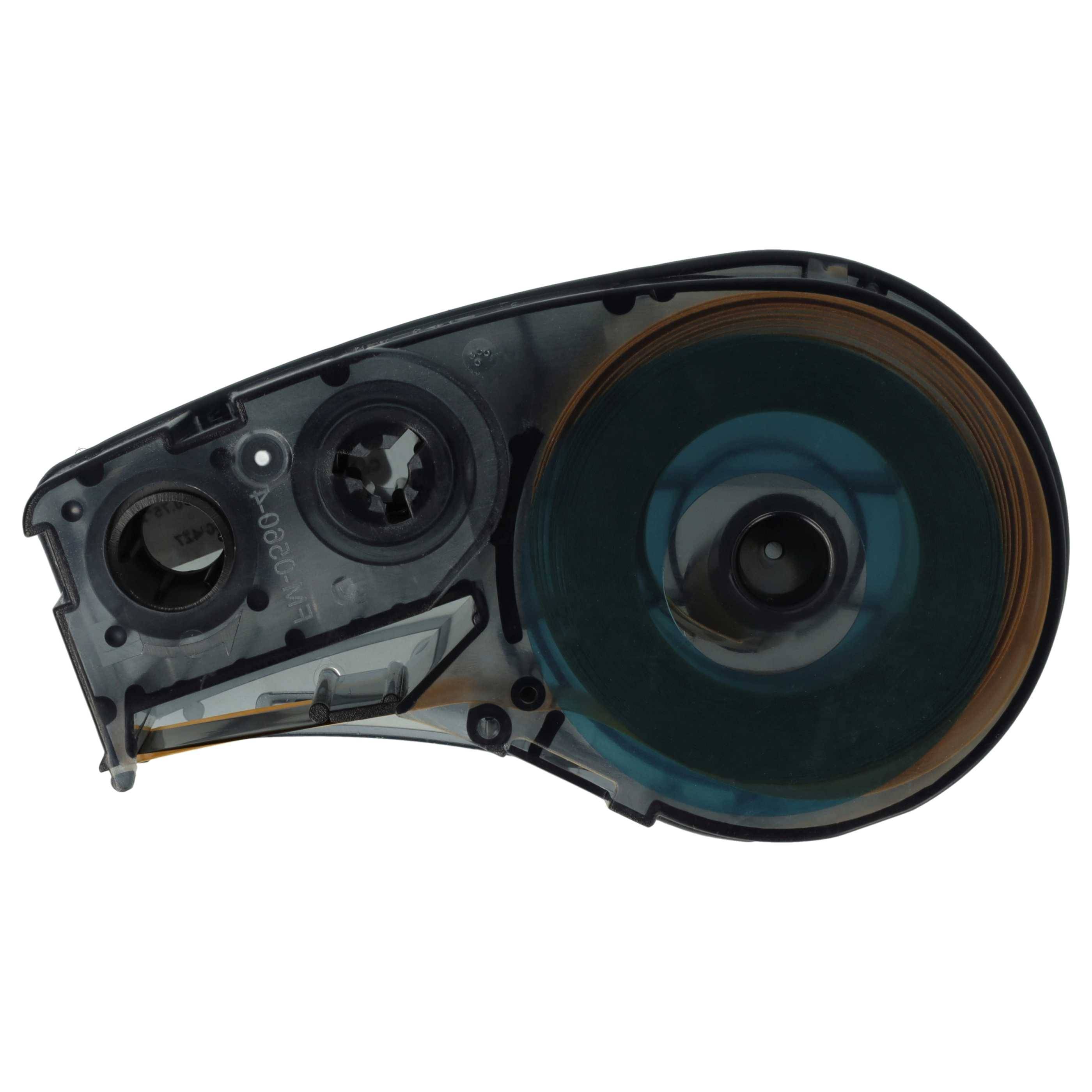 vhbw 3x Schriftband-Kassette Ersatz für Brady M21-750-427 für Etiketten-Drucker 19,05mm Schwarz auf Weiß, Vinyl