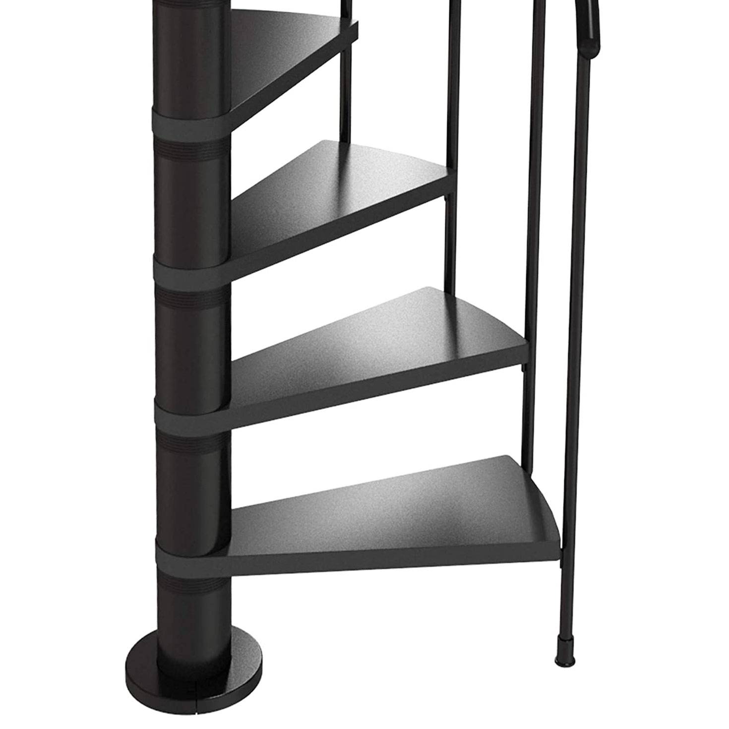 Dolle Spindeltreppe Calgary Anthrazit 244,8-280,8cm Geschosshöhe Ø140cm