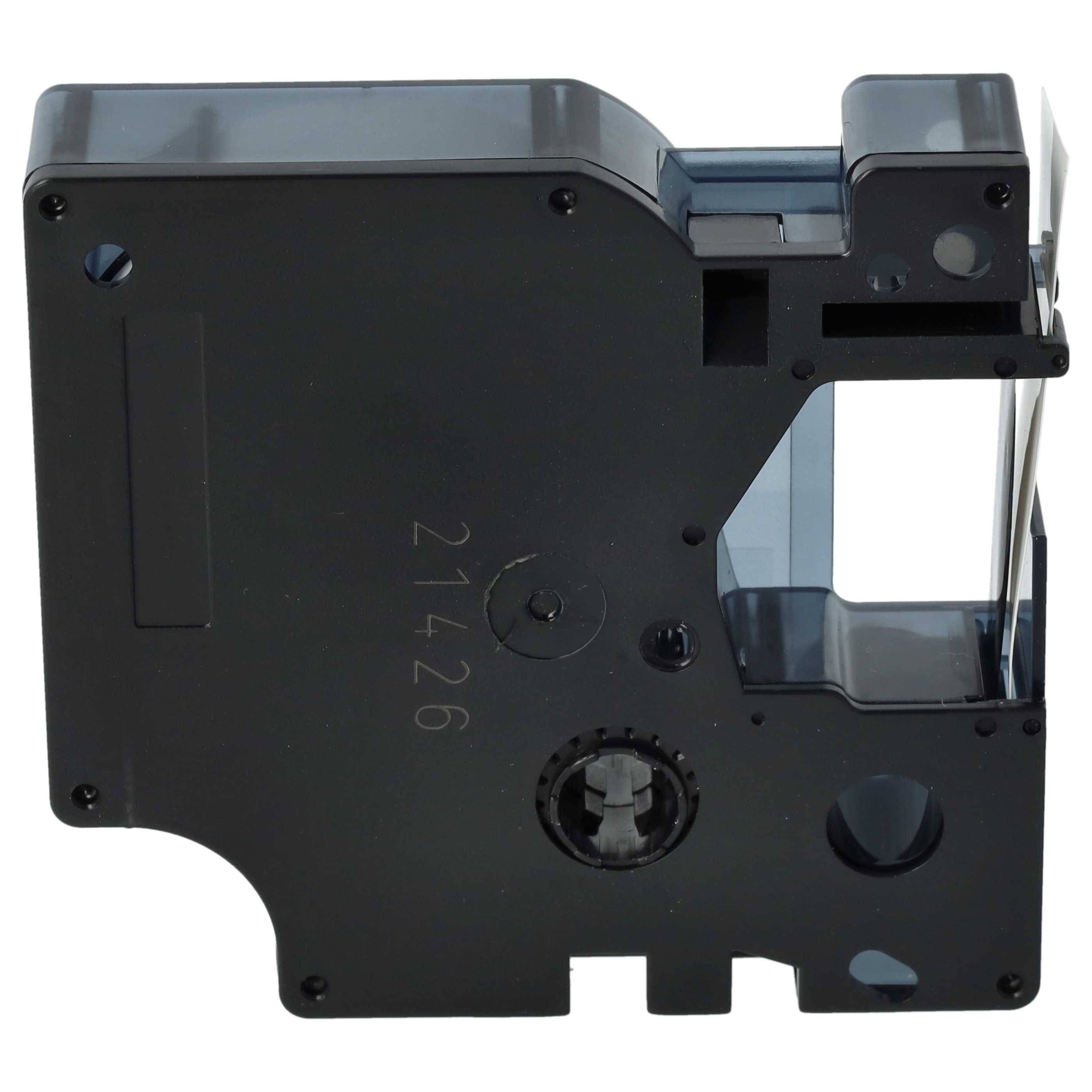 vhbw 100x Schriftband-Kassette kompatibel mit Dymo LabelMaker PC2, PC Etiketten-Drucker 7m x 12mm Schwarz auf Weiß