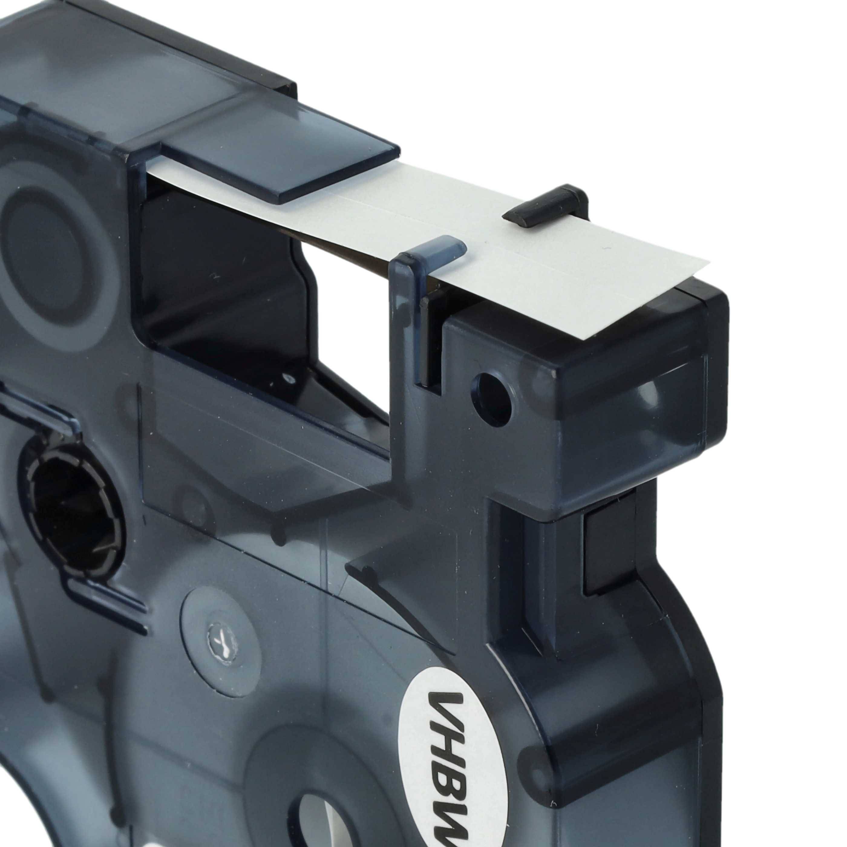 vhbw 100x Schriftband-Kassette Ersatz für Dymo S0720530, 45013, D1 für Etiketten-Drucker 7m x 12mm Schwarz auf Weiß