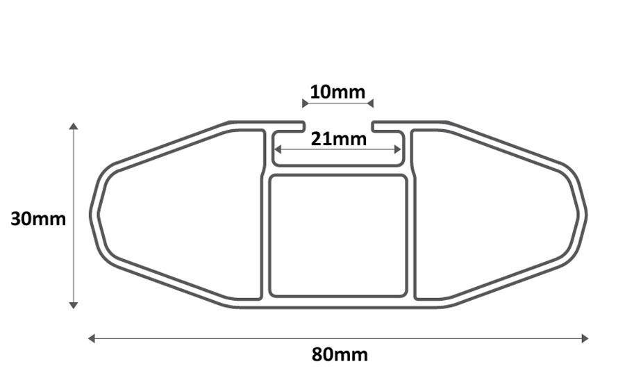Alu Dachträger Tiger Relingträger kompatibel mit für Ford Galaxy II 2011-2015 aufliegende Dachreling