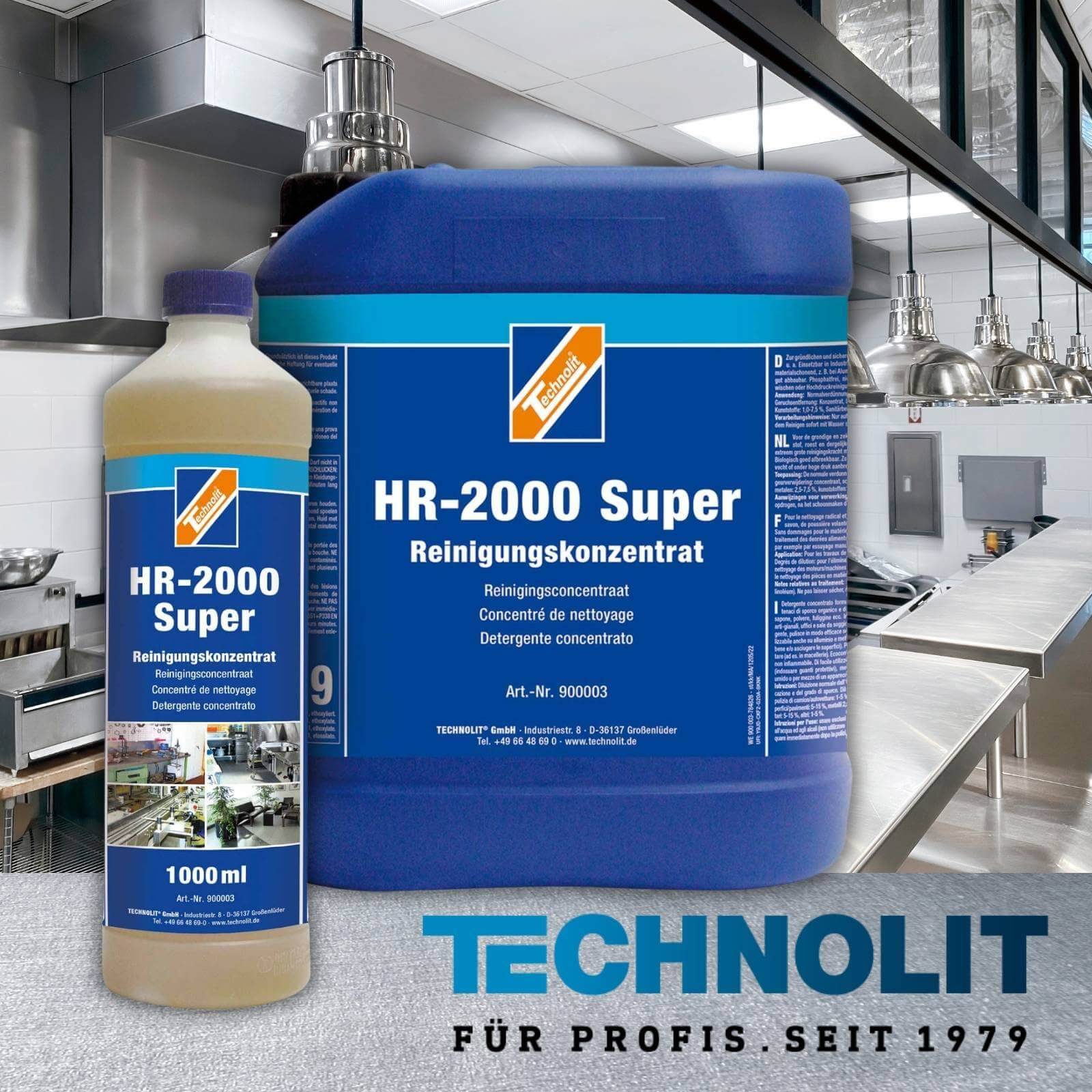 TECHNOLIT Reinigungskonzentrat HR-2000 Super inkl. Sprühflasche 360 Grad 500ml - Inhalt:1 Liter