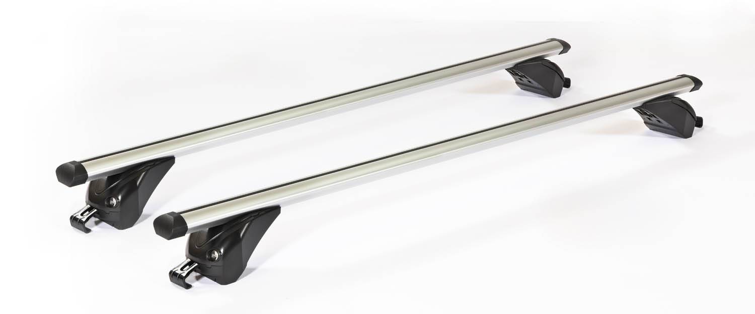 Dachbox VDPMAA460 460Ltr schwarz matt abschließbar + Dachträger/Relingträger VDP KING1 kompatibel mit für Hyundai ix35 (5 Türer) 10-15