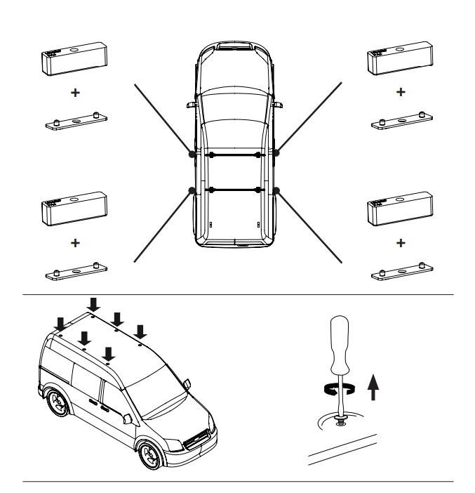 Skiträger Silver Ice ausziehbar + Dachträger VDP EVO ALU kompatibel mit für Fiat Qubo 3-5 Türer ab 2008
