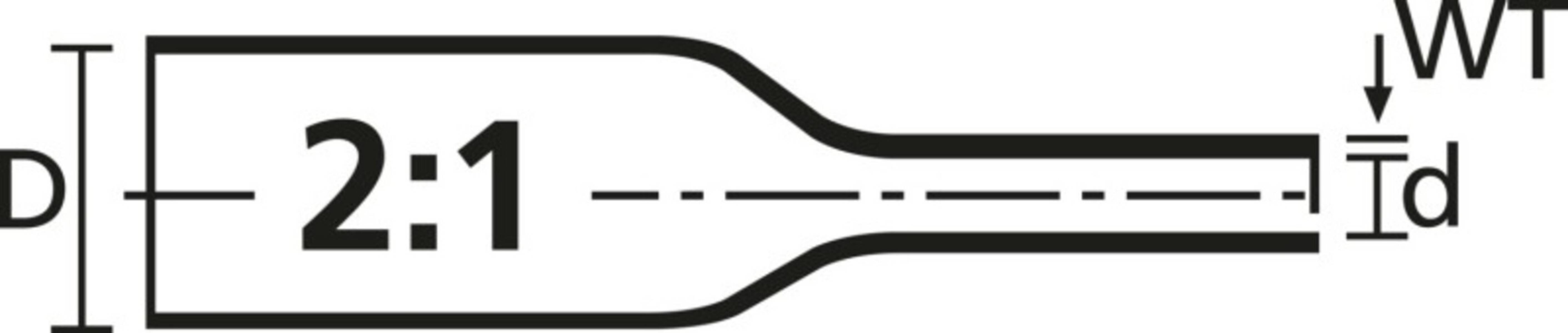 HellermannTyton Warmschrumpfschlauch Tredux-38,1/19,1GNYE