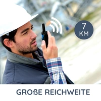 Alecto FR-175BW - Set mit zwei Walkie Talkies, Reichweite von bis zu 7 Kilometern, Blau/Schwarz Alecto FR-175BW - Set mit zwei Walkie Talkies, Reichweite von bis zu 7 Kilometern, Blau/Schwarz