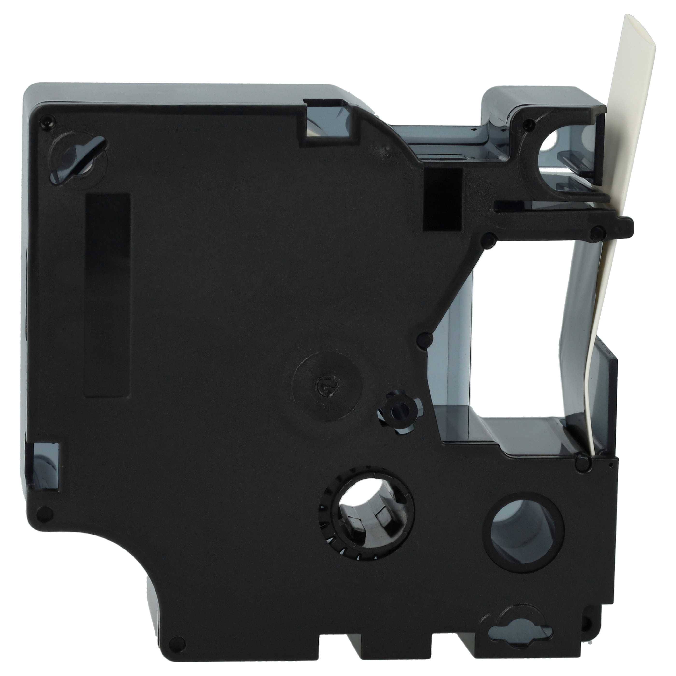 vhbw 10x Schriftband-Kassette Ersatz für Dymo 18057 für Etiketten-Drucker Schwarz auf Weiß, Schrumpfschlauch-Kassette, 19 mm