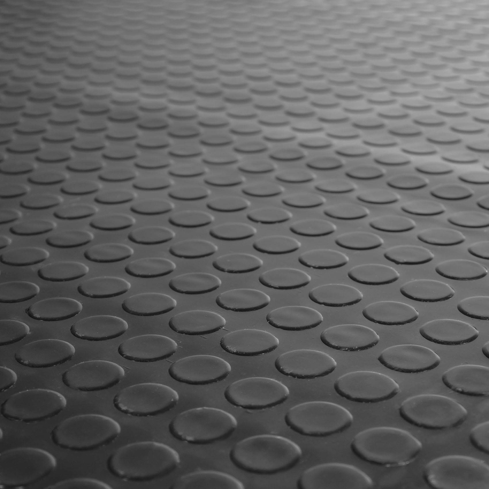 Gummi Antirutsch Bodenmatte SBR Schutzmatte Bodenbelag Noppen Muster Schwarz 3mm Stark 120 cm Breite 260 cm Länge