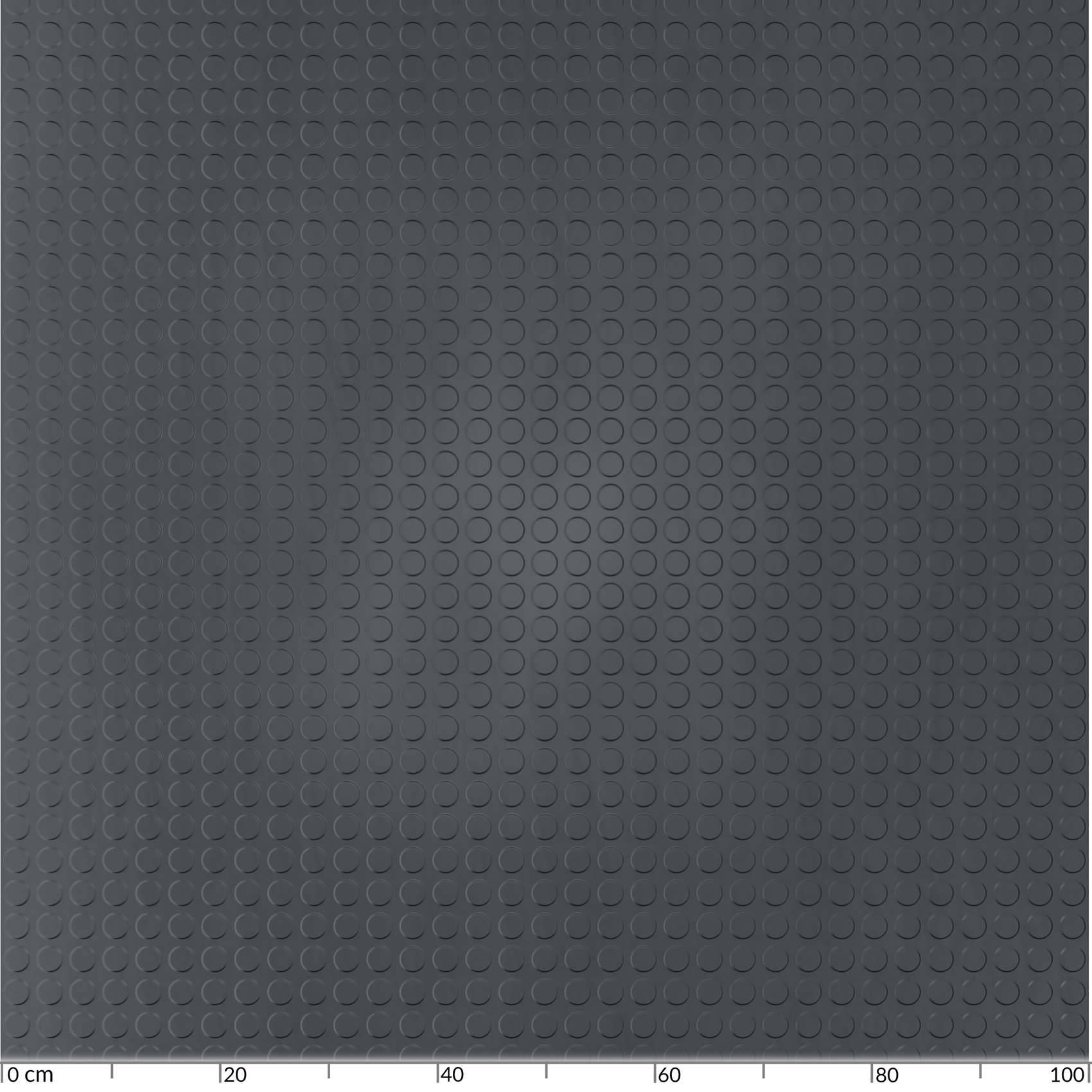 Gummi Antirutsch Premium TPE Geruchsarm Bodenbelag Noppen Muster Schwarz 3mm Stark 100 cm Breite 60 cm Länge