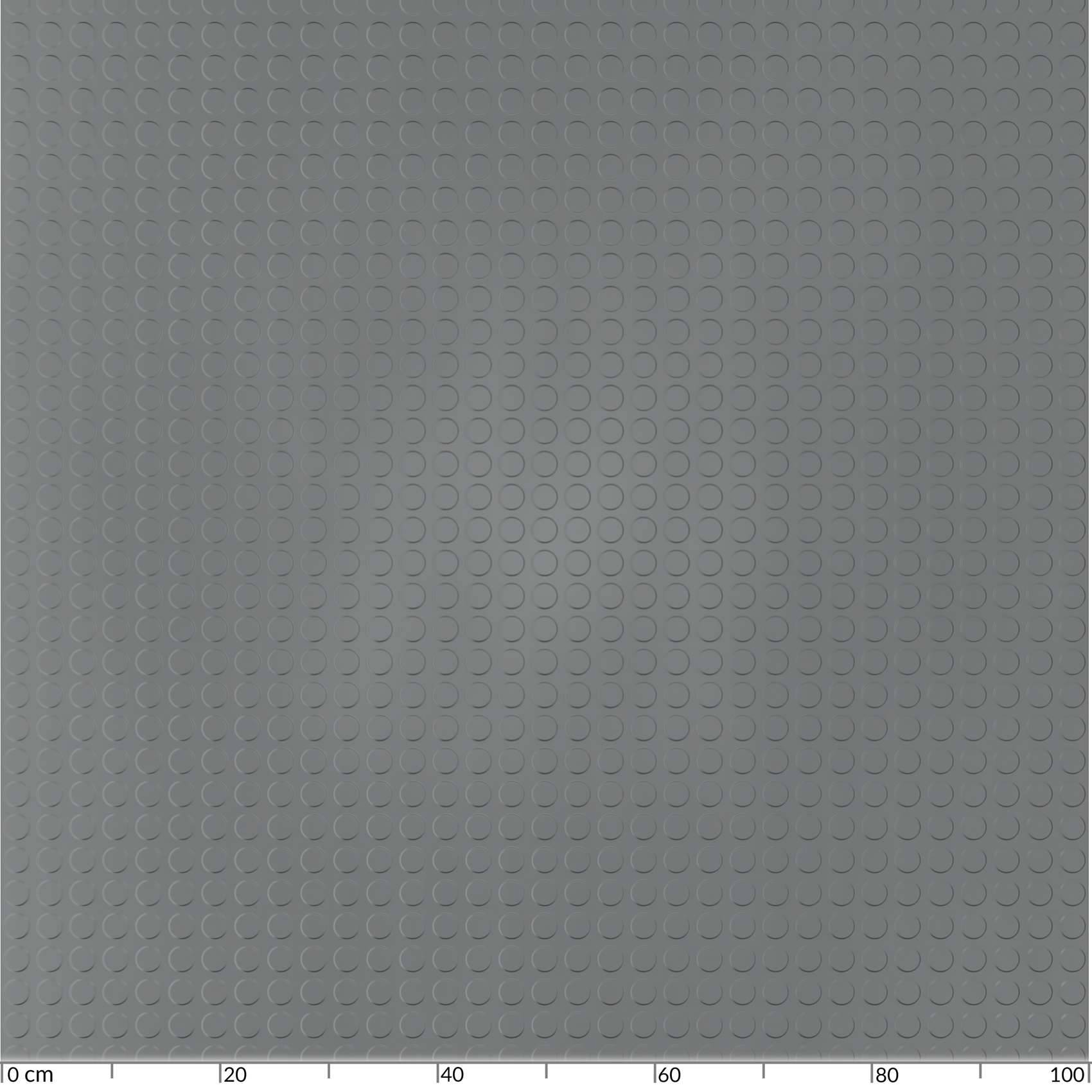 Gummi Antirutsch Premium TPE Geruchsarm Bodenbelag Noppen Muster Grau 3mm Stark 100 cm Breite 360 cm Länge