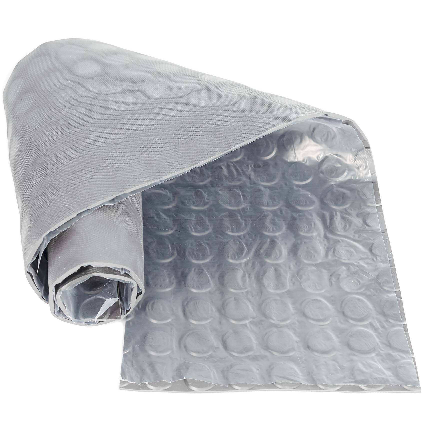 Gummi Antirutsch Premium TPE Geruchsarm Bodenbelag Noppen Muster Grau 3mm Stark 100 cm Breite 500 cm Länge