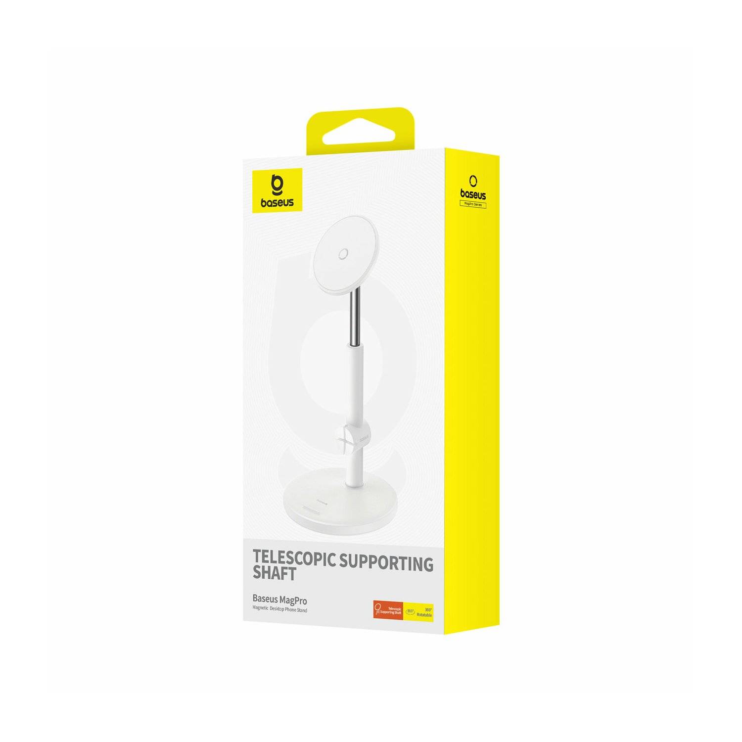 Baseus MagPro magnetischer Standhalter für das Telefon – weiß