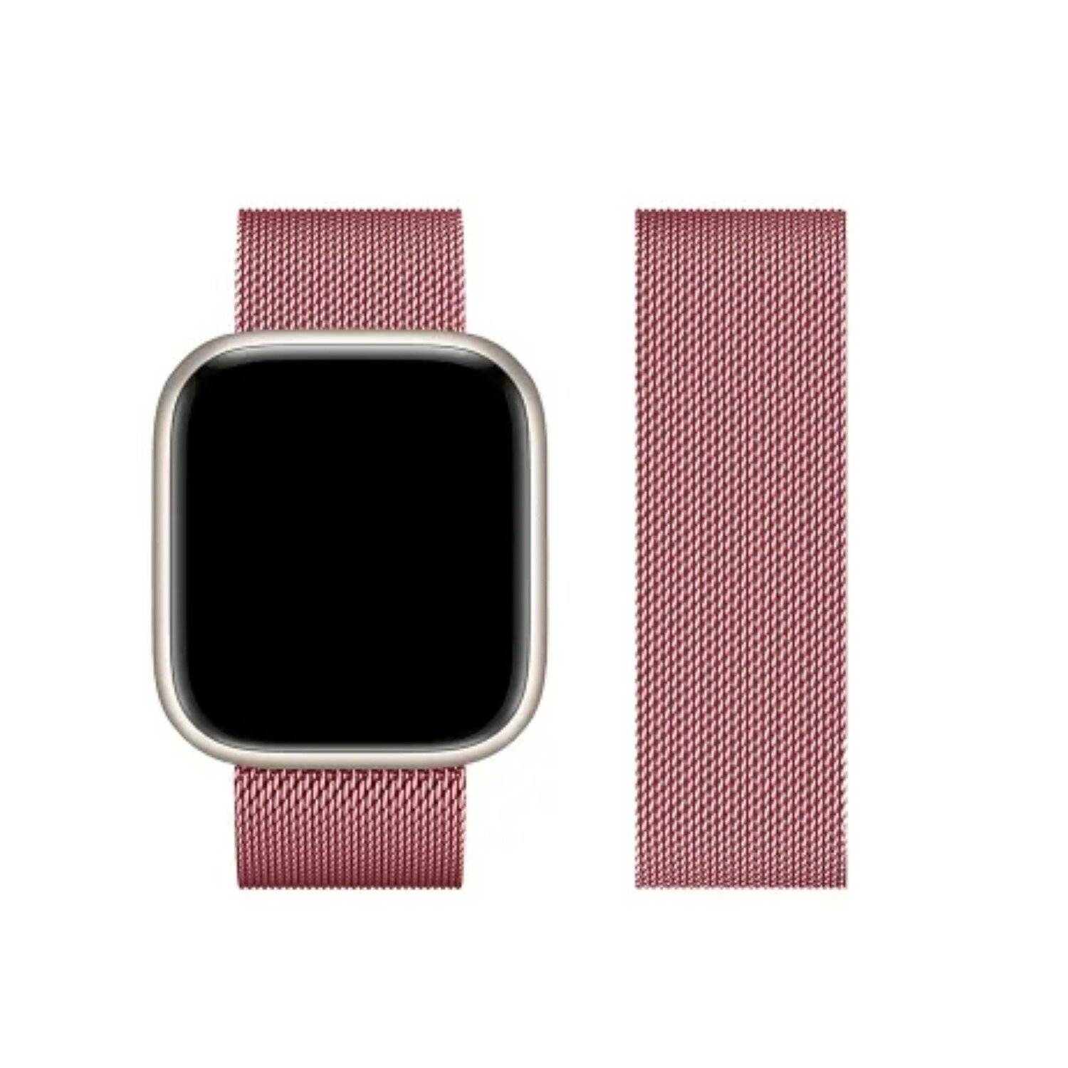 Forcell F - Design Band kompatibel mit Apple Watch 38/40/41 mm Rosegold