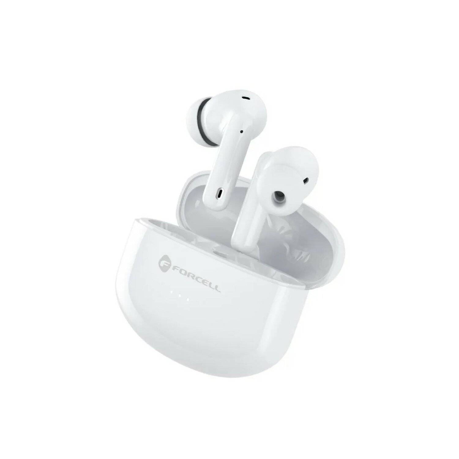 FORCELL F-AUDIO kabellose/Bluetooth-Stereo-Kopfhörer TWS CLEAR Sound weiß