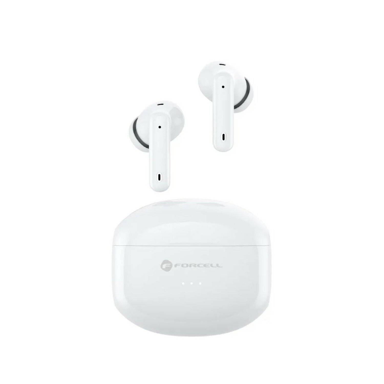 FORCELL F-AUDIO kabellose/Bluetooth-Stereo-Kopfhörer TWS CLEAR Sound weiß