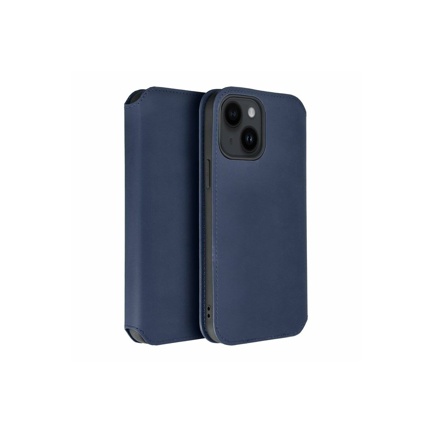 Dual Pocket Holster Buch Tasche kompatibel mit Samsung Galaxy A55 5G Blau