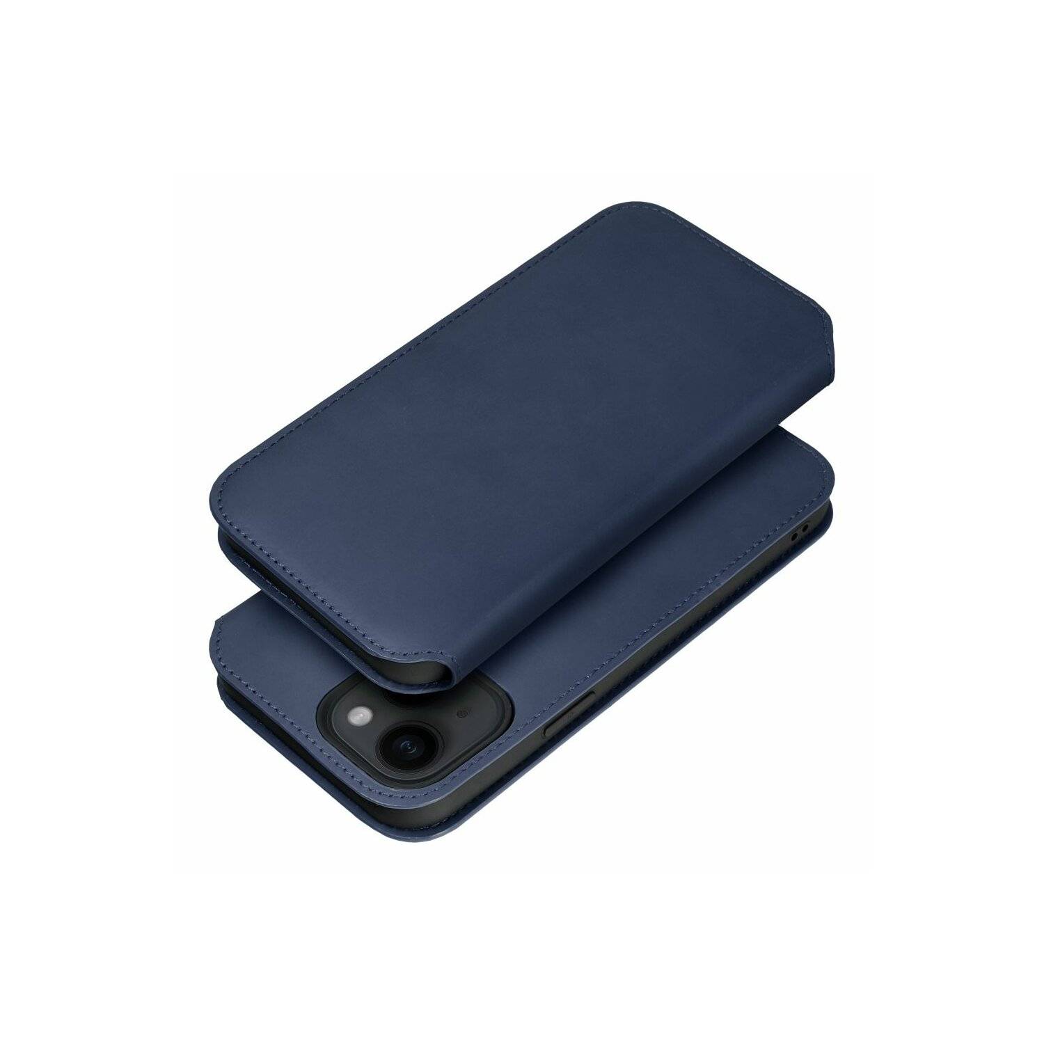 Dual Pocket Holster Buch Tasche kompatibel mit Samsung Galaxy A55 5G Blau