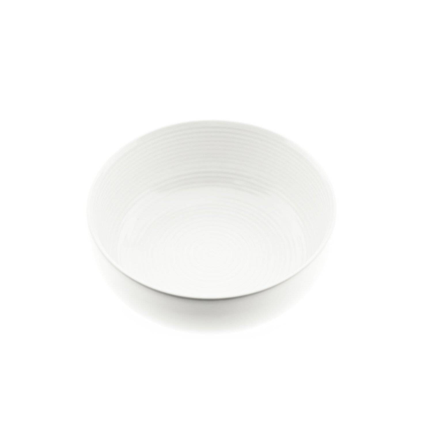 Almina 6 Teiliger Snackschalen-Set Servierschale Dipschale aus Porzellan Rund 200 ml Cremeweiß