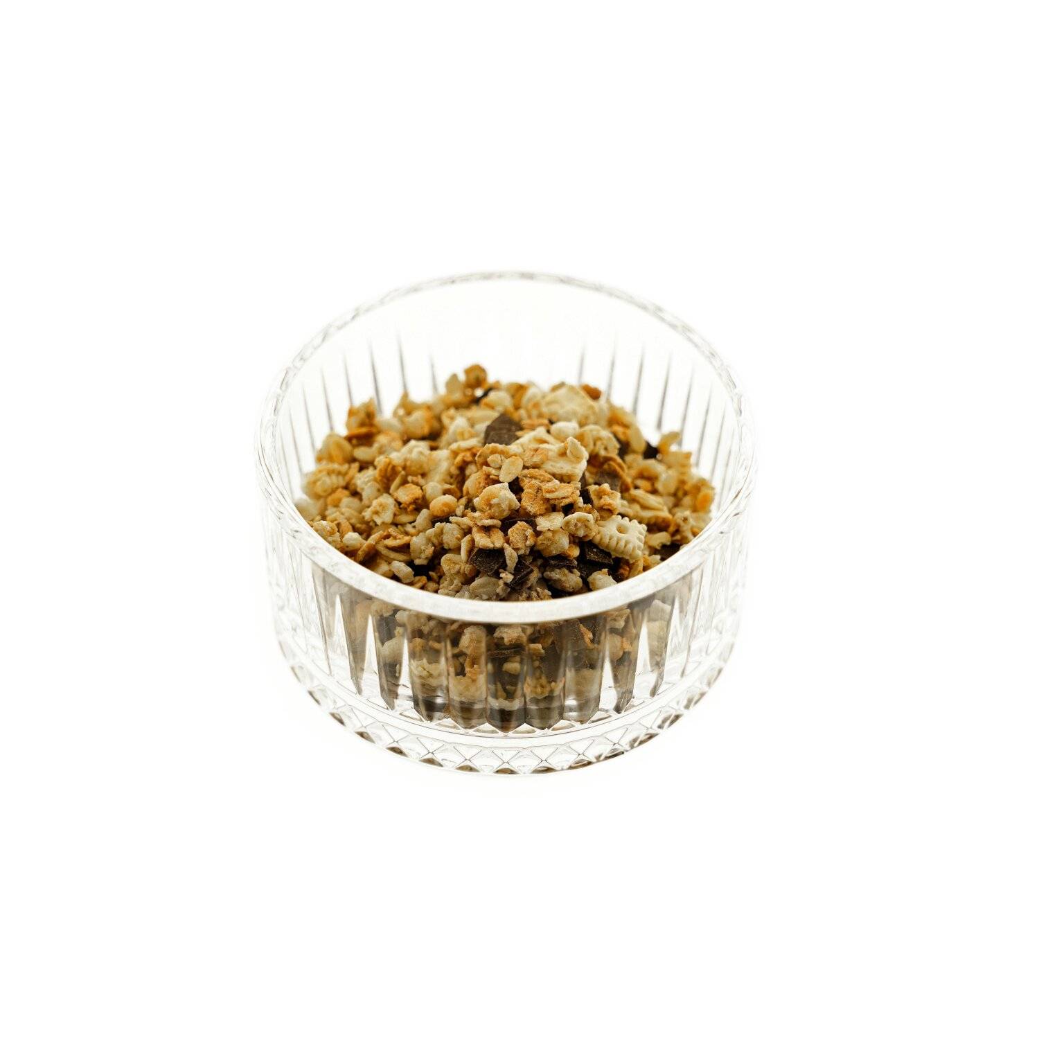 Almina Elisa Glasschalen-Set 6-Teilig Transparent mit Riffle Design 300 ml