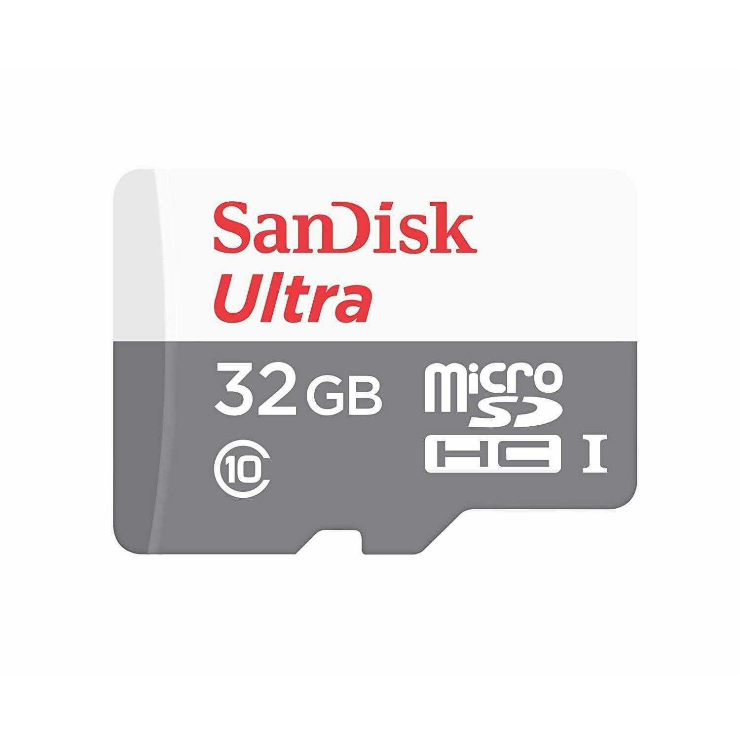 SANDISK Ultra® 32GB Micro SD Speicherkarte SDHC UHS-I Class 10 80MB/s