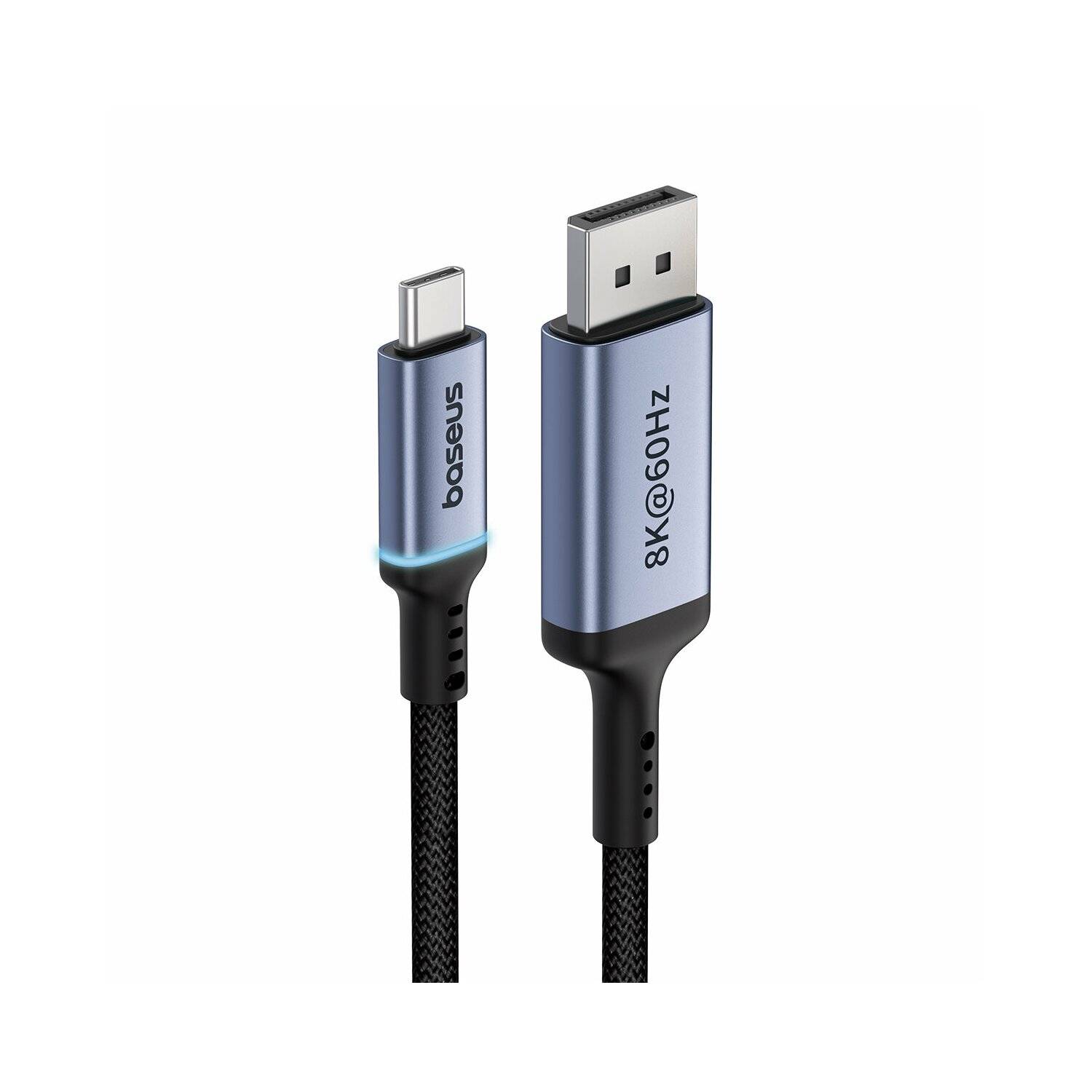 Baseus High Definition Series USB-C auf DisplayPort 1.4 8K 60Hz Unidirektionales Kabel Schwarz 1,5 m