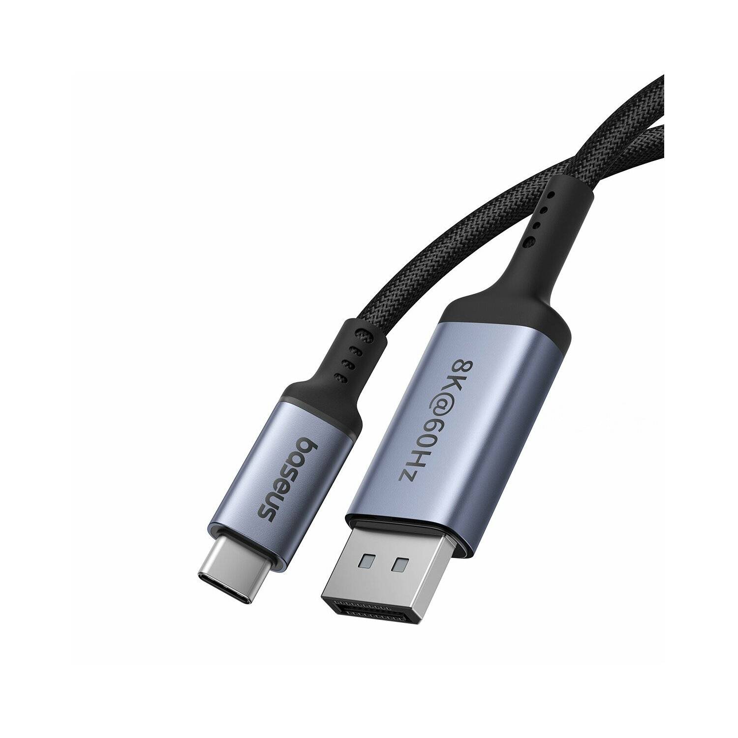 Baseus High Definition Series USB-C auf DisplayPort 1.4 8K 60Hz Unidirektionales Kabel Schwarz 1,5 m