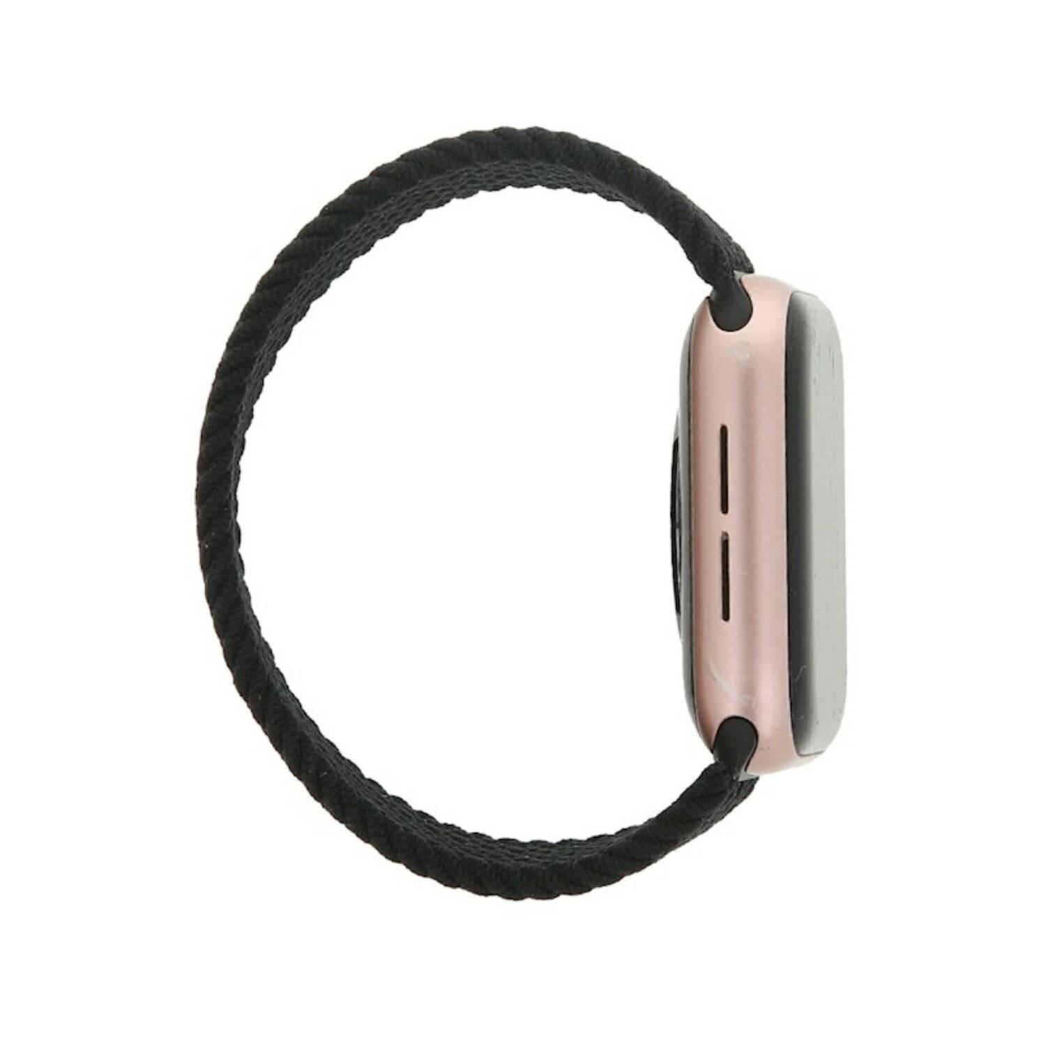 Elastisches Band für Smartwatch kompatibel mit Apple Watch Serie Schwarz 38/40/41 mm XS