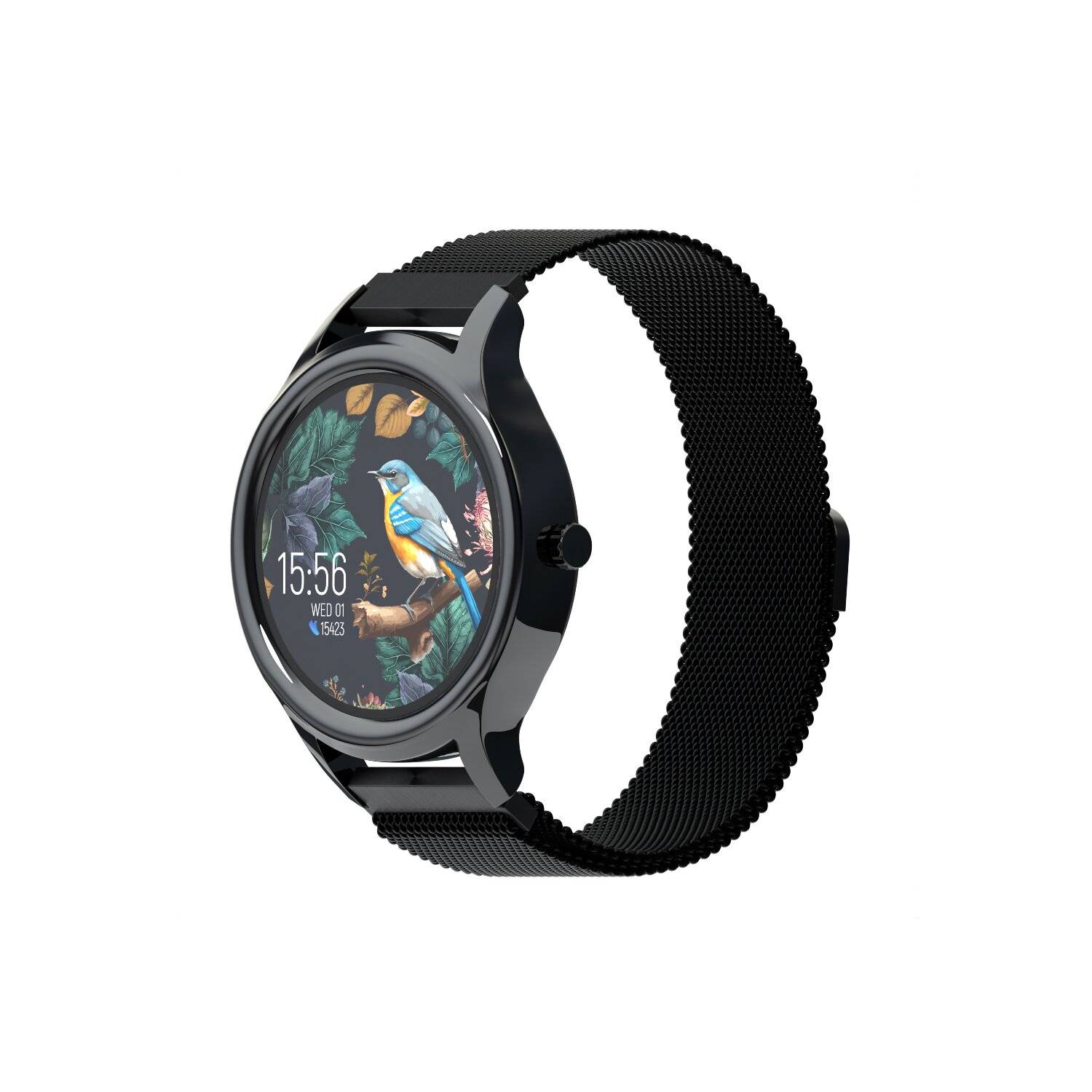 Forever Smartwatch ForeVive 3 SB-340 IP68 Wasserfestigkeit 200mAh 1,32 Zoll Schwarz