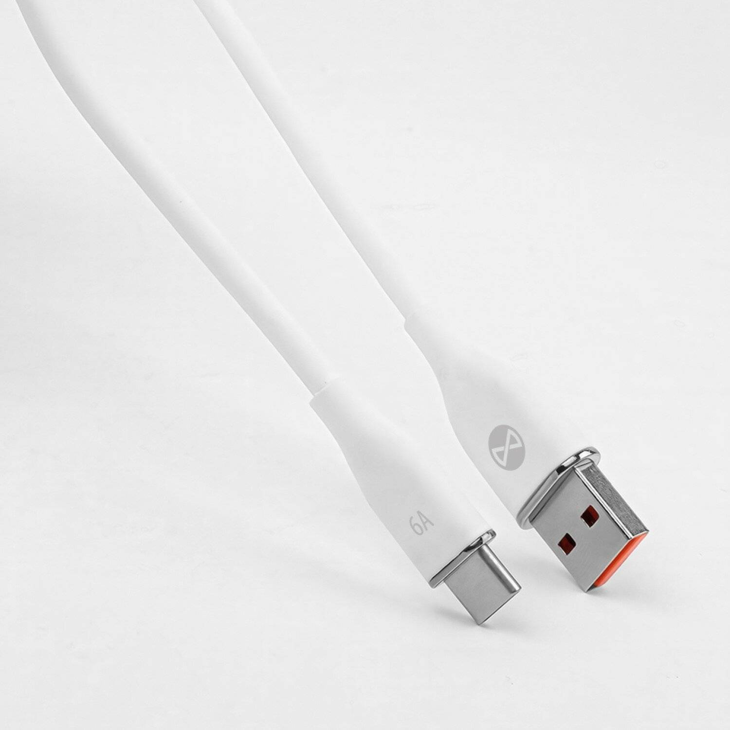 Forever Ladekabel / Datenkabel USB - USB-C 1,0 m 6A Weiß