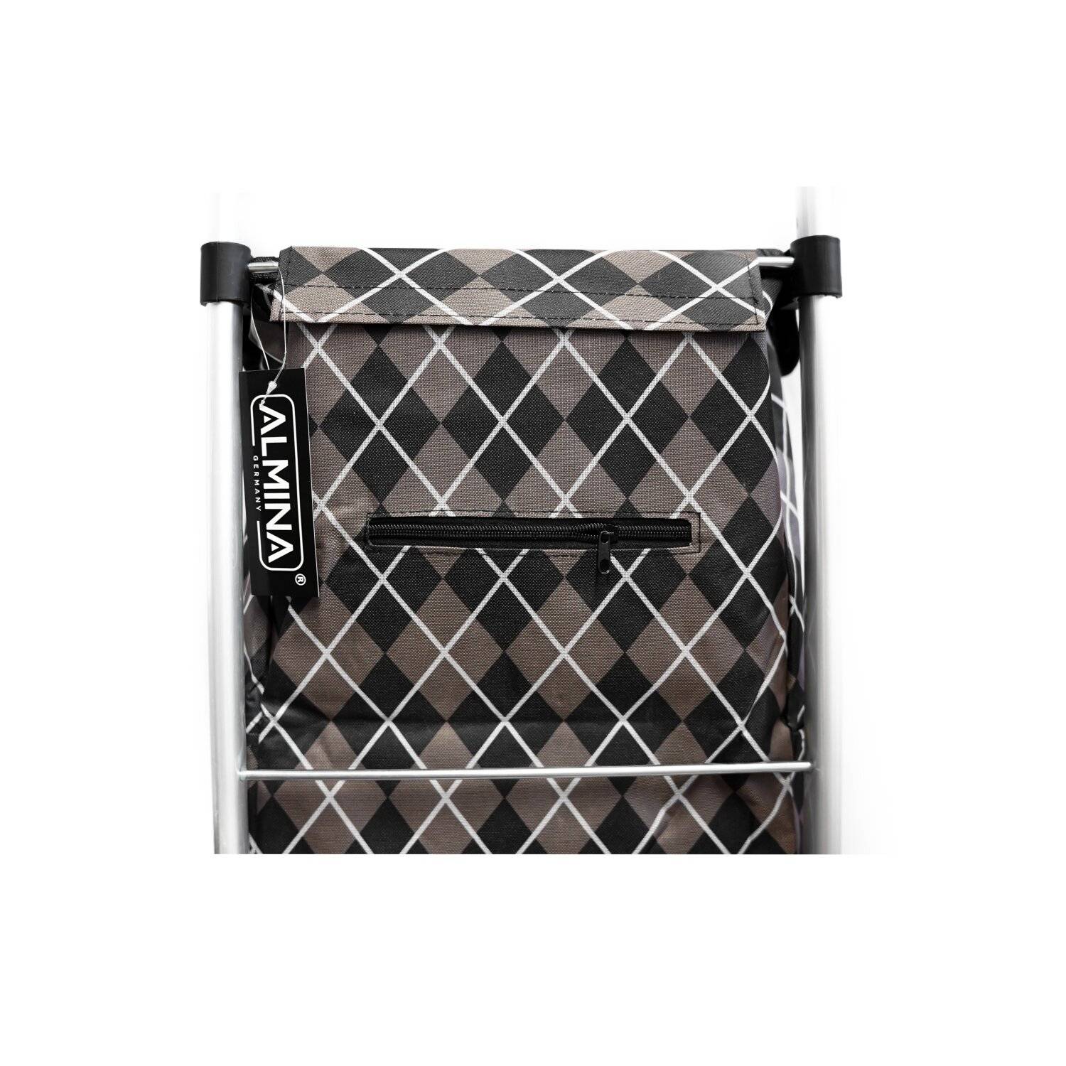 40L Einkauf Trolley Einkaufswagen Shopping Trolley Tasche Aluminium Motiv 2