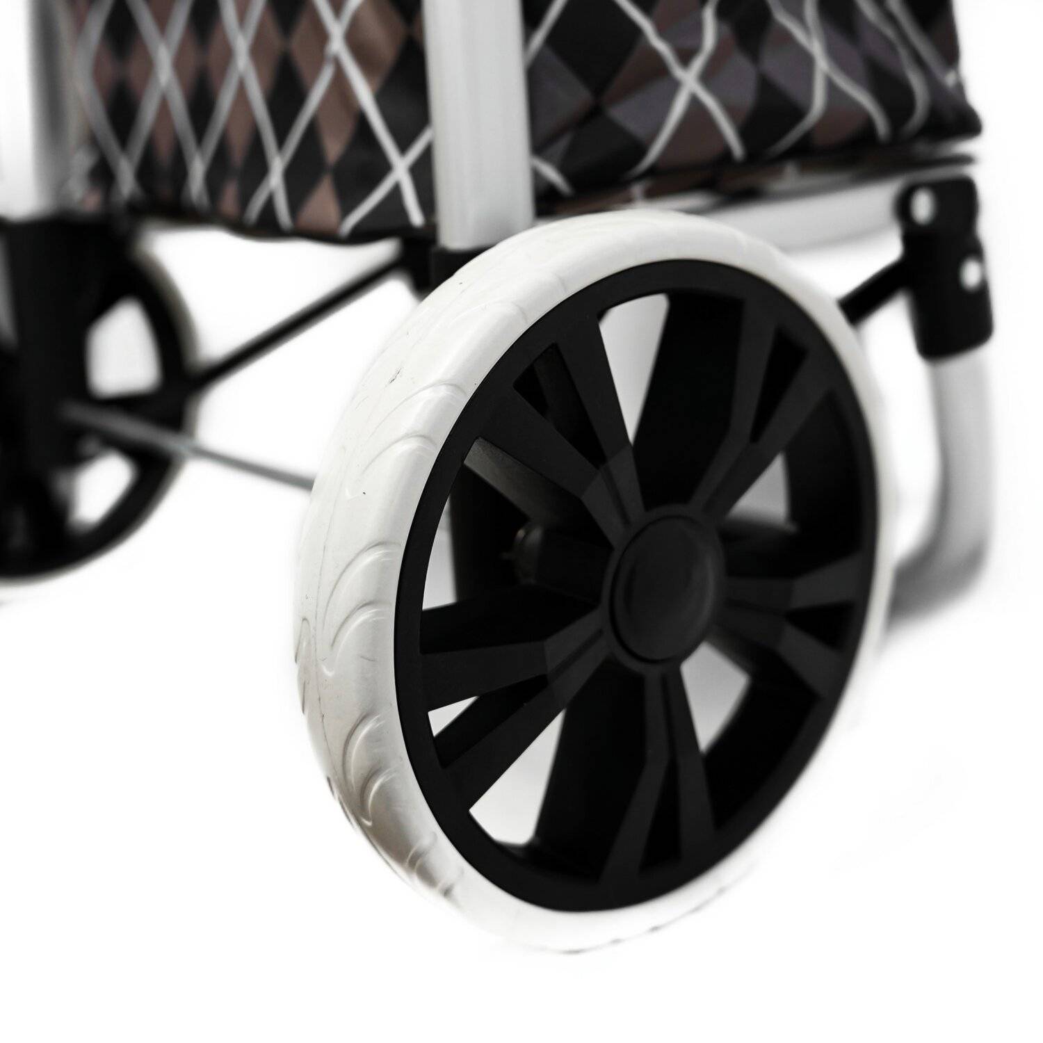 40L Einkauf Trolley Einkaufswagen Shopping Trolley Tasche Aluminium Motiv 2