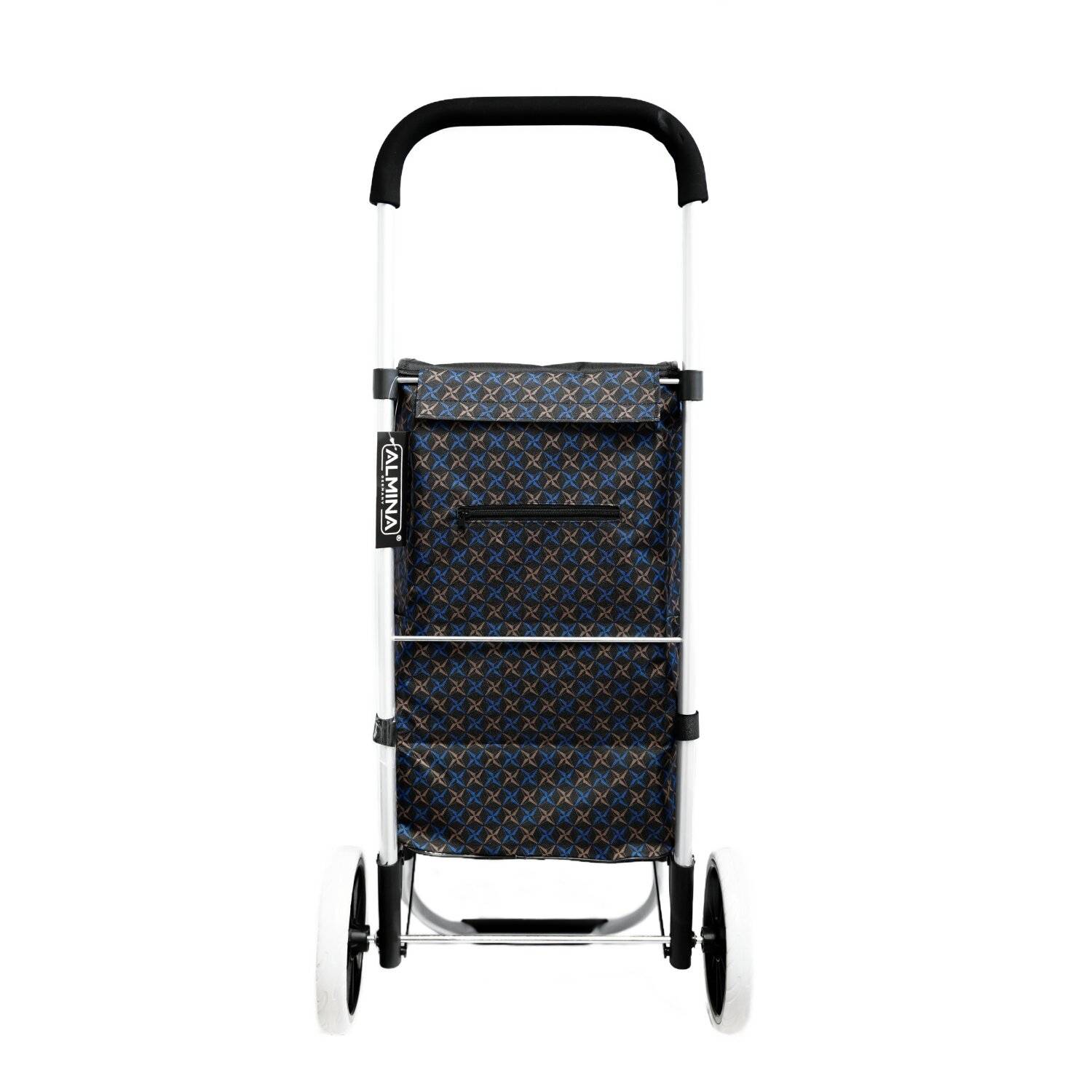 40L Einkauf Trolley Einkaufswagen Shopping Trolley Tasche Aluminium Motiv 1