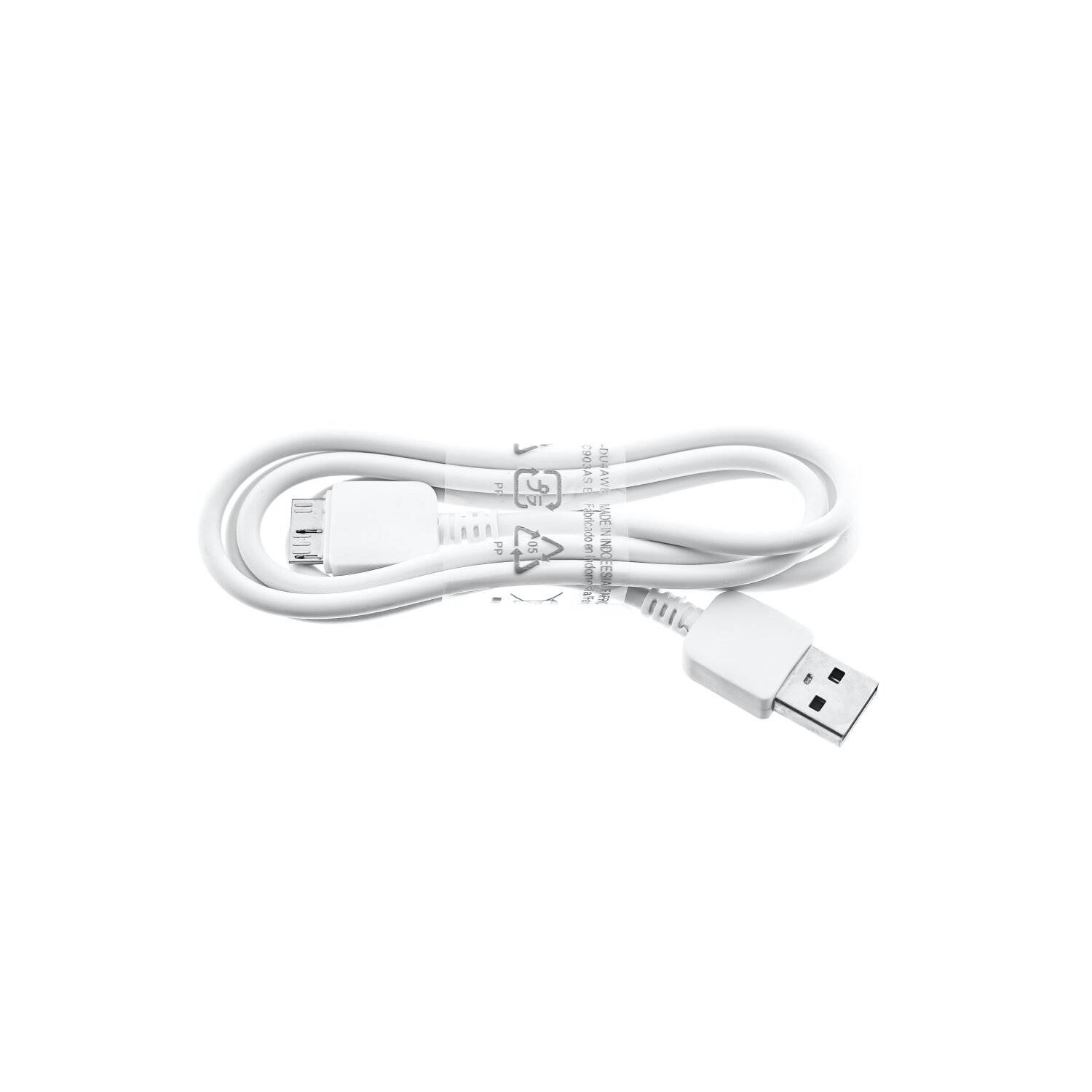 Ladekabel / Datenkabel kompatibel mit Samsung Galaxy Note 3 130 cm Weiß
