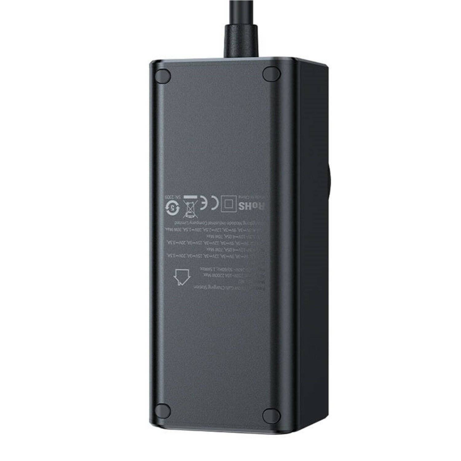 Steckdosenleiste GaN McDodo CH-4620 EU 70W, 2x USB-C, 1x USB (schwarz)
