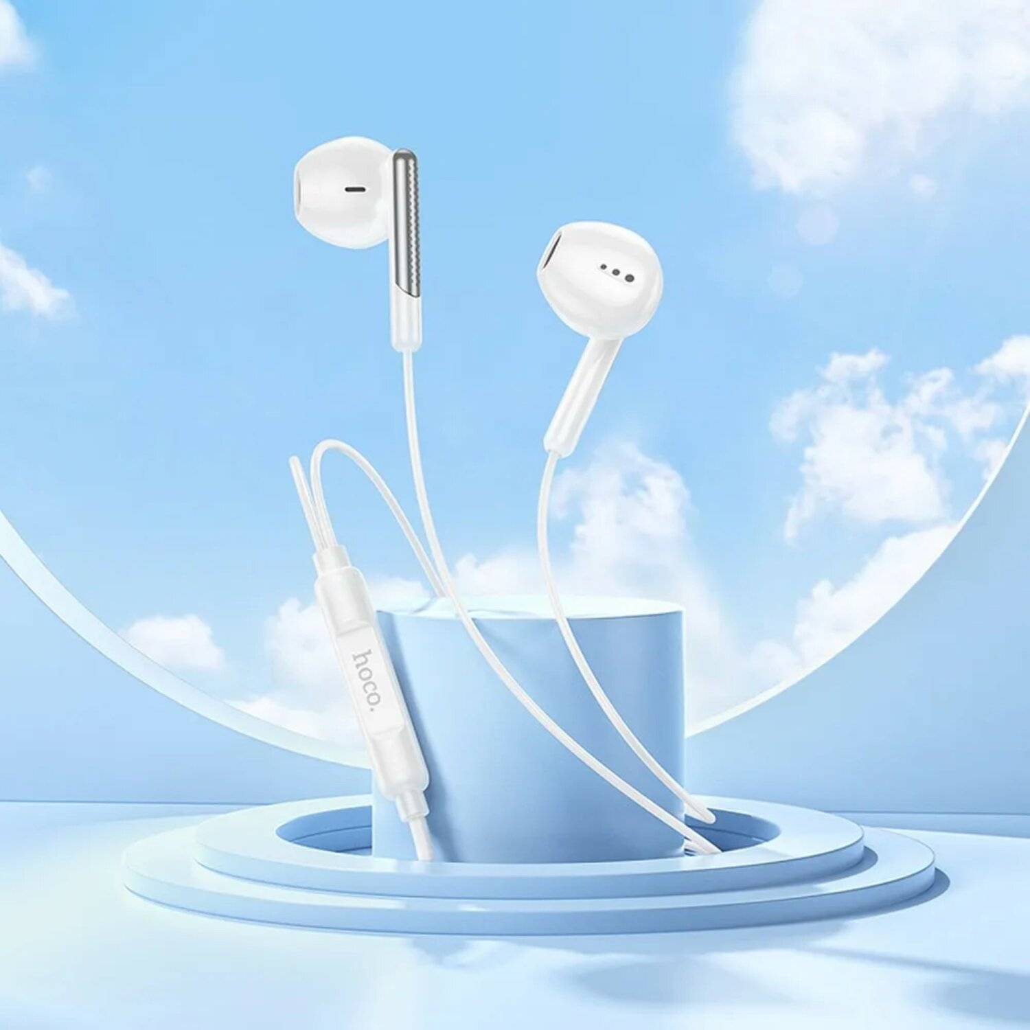 HOCO Typ-C-Headset mit Mikrofon In-Ear-Kopfhörer M123 Weiß