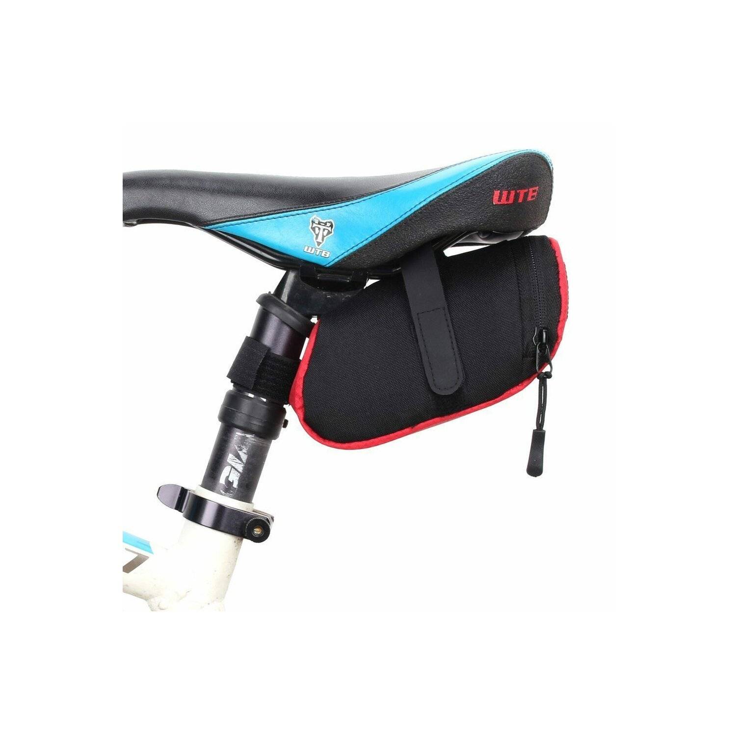 B-Soul Fahrradtasche Gepäcktasche Gepäckträger Fahrrad Bike Radtasche Tasche unter dem Sattel 0,6L Rot