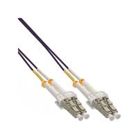 INLINE - LWL Duplex Kabel - LC/LC - 50/125µm - OM4 - 3m