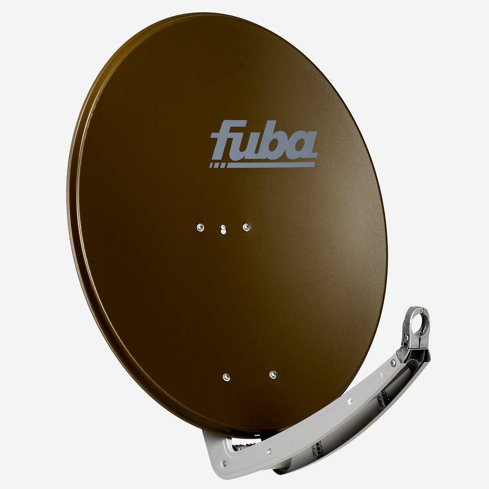 Fuba Sat Anlage 16 Teilnehmer | DAA 780 B Satellitenschüssel 80cm Alu braun (Testergebnis: ausgezeichnet)* + Fuba Quattro LNB + Fuba Sat